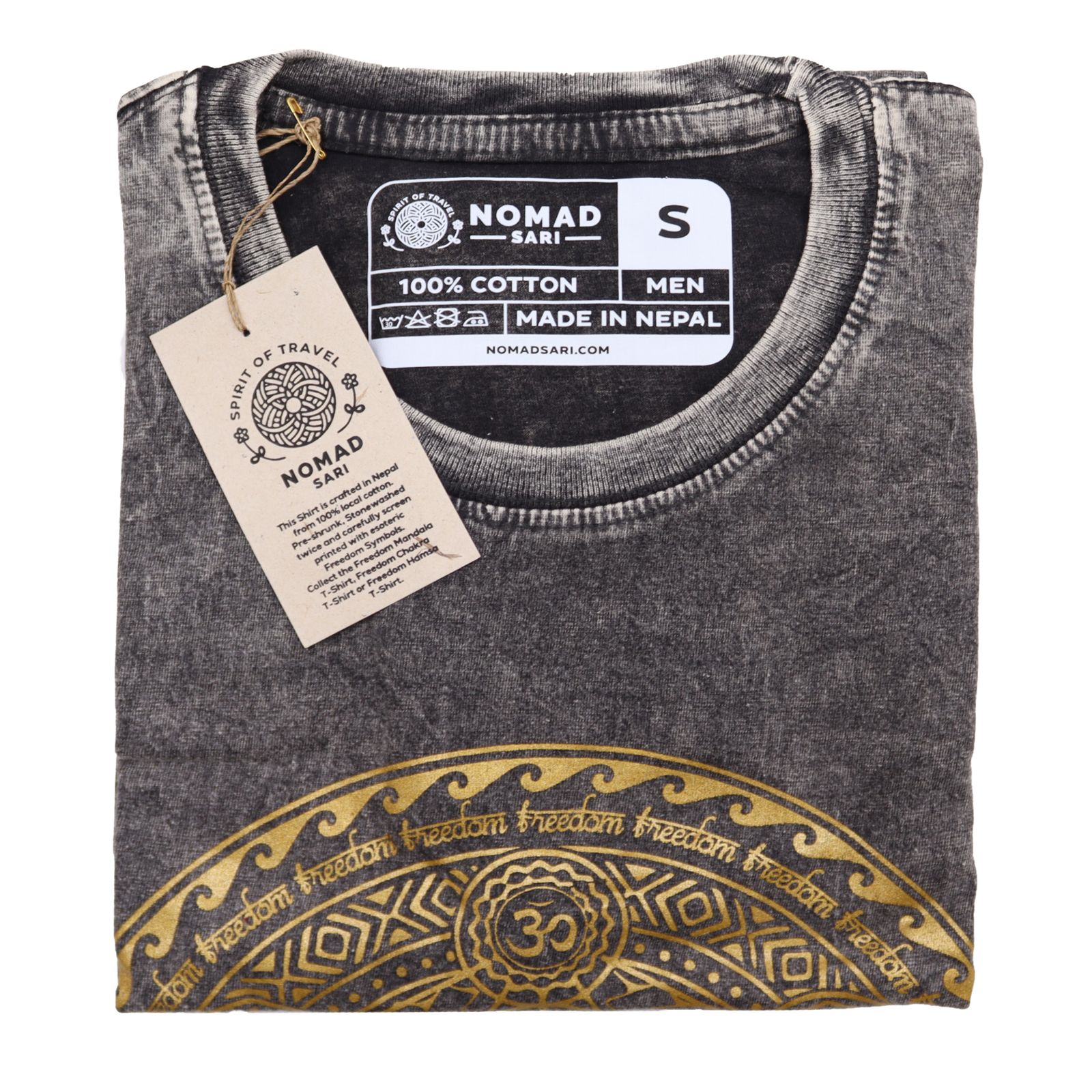 Camiseta Nomad Sari Pequeña - Chakra - Gris oscuro - Imagen 3