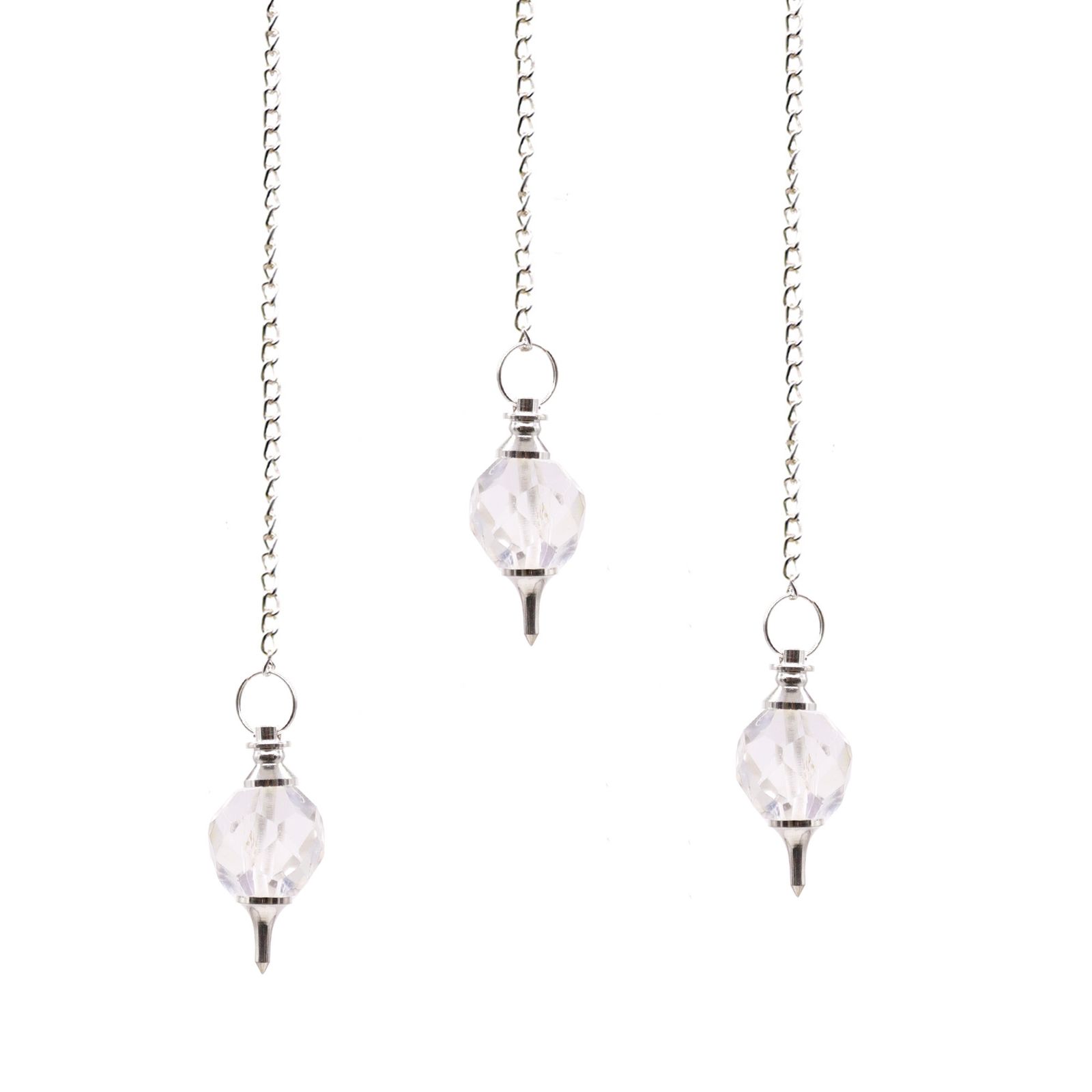 Facted Gemstone Pendulum - Rock Quartz - Imagen 2