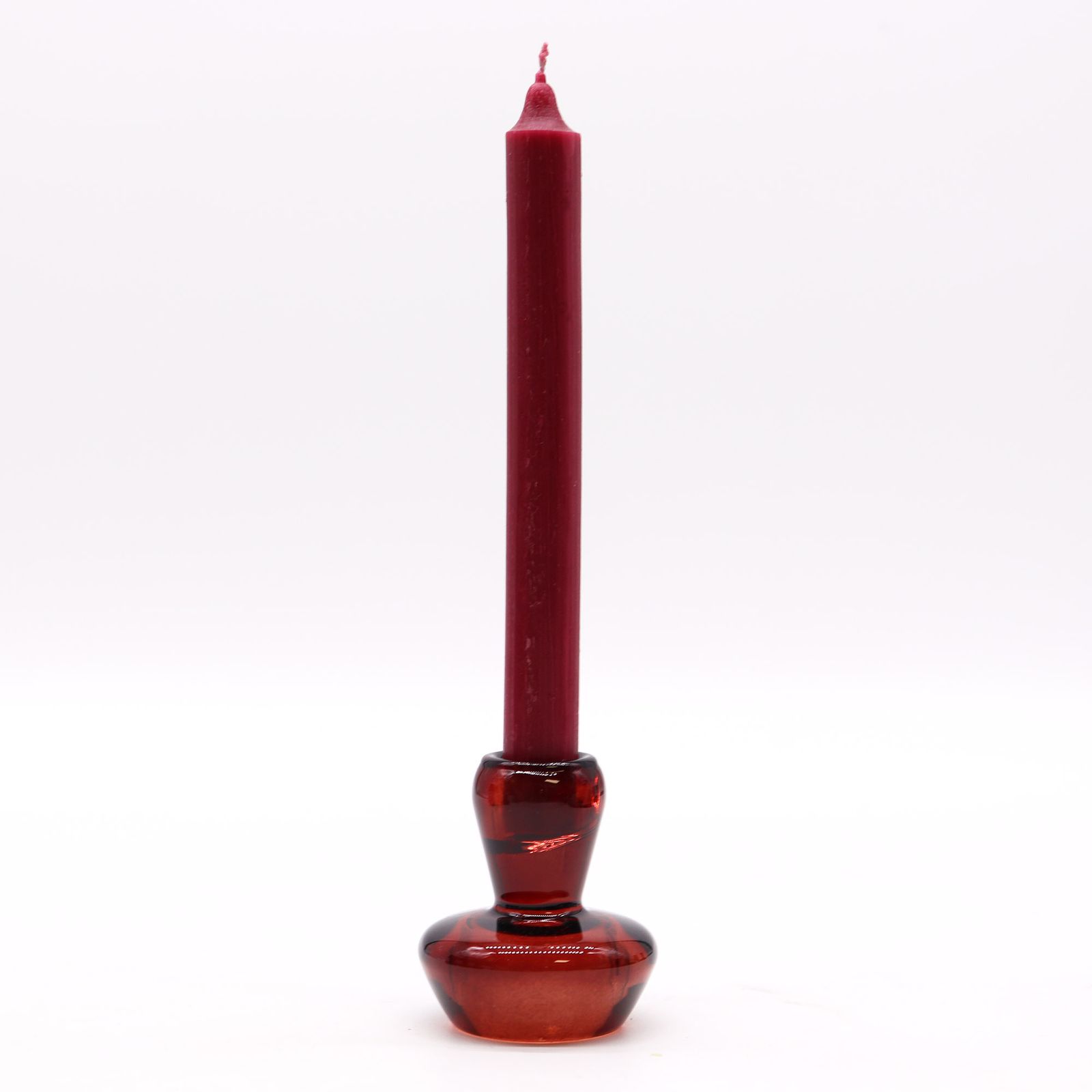 Portavelas reversible con diseño de seta para cena / vela de té - Rojo Vampiro - Imagen 3