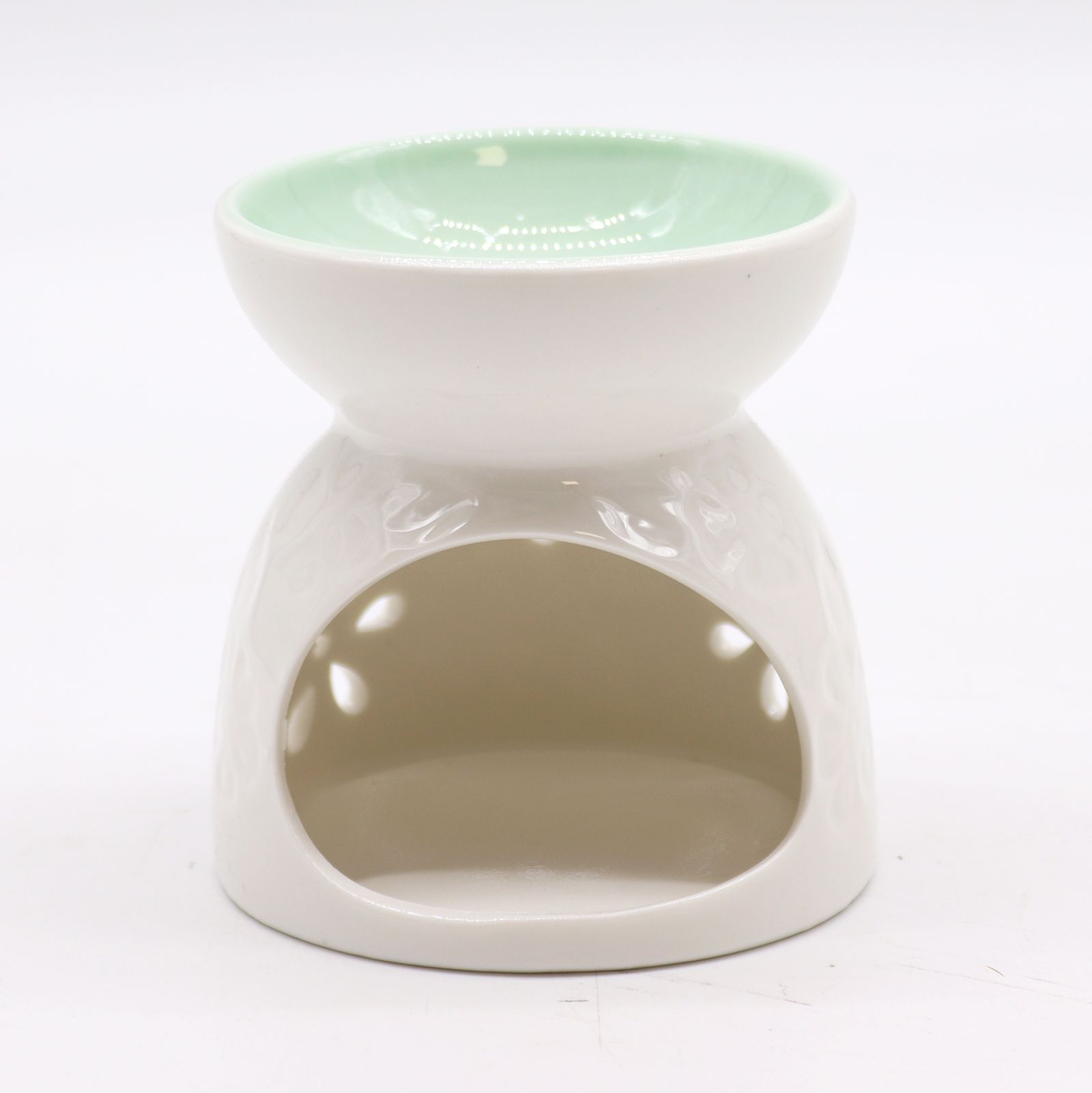 Quemador aceite clásico - Floral y Azul - Imagen 2