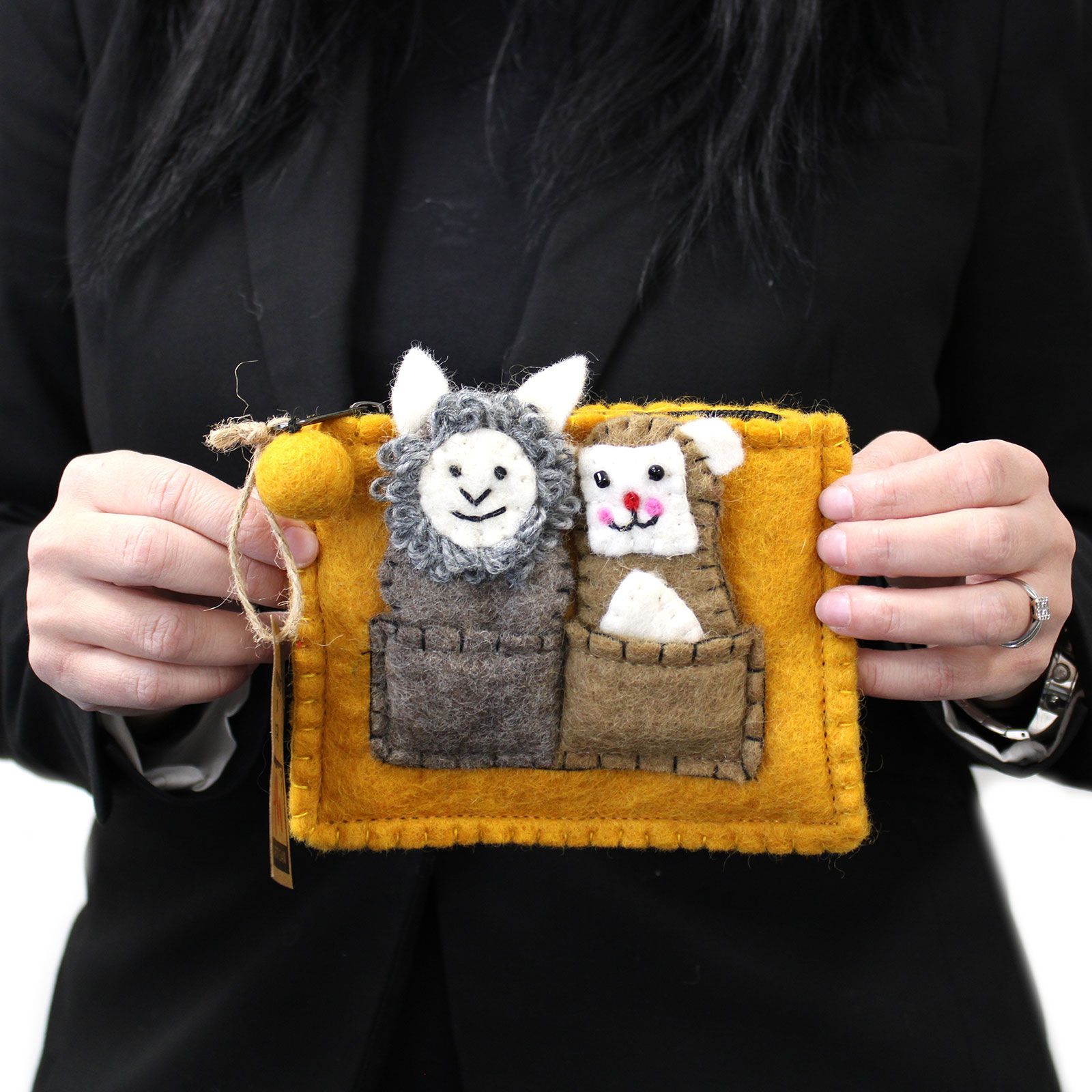 Bolsa con Marionetas de Dedo - Oso y Oveja - Imagen 3
