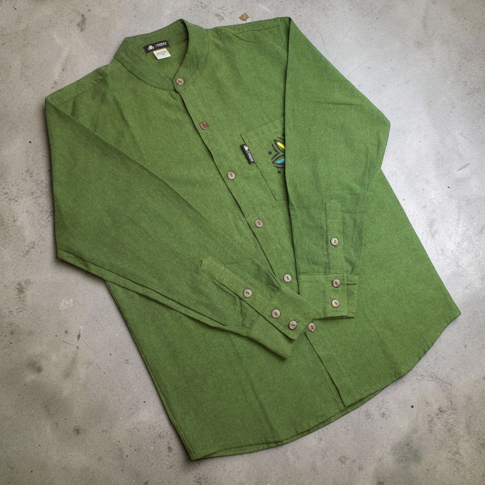 Nomad Sari Kathmandu Camisa - Verde Bosque - Grande - Imagen 5