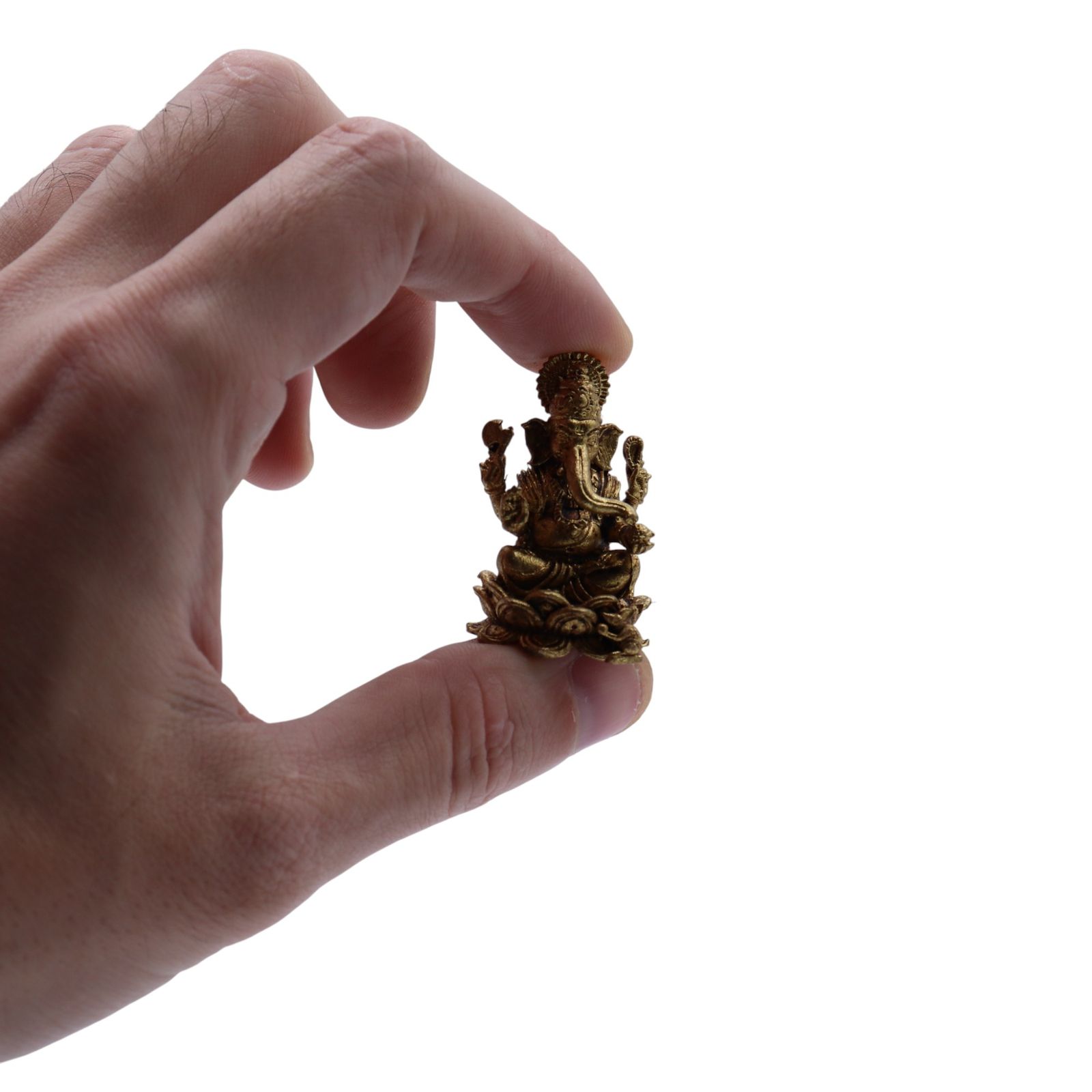 Dioses en miniatura de latón - Ganesha (22 g) - 37 mm - Imagen 3