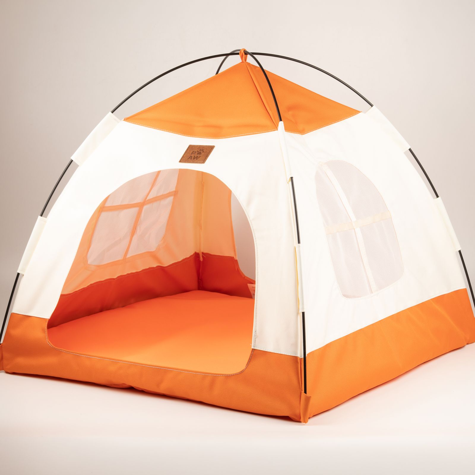 Cama PAW – Tienda beige y naranja – 58 × 58 × 48 cm - Imagen 8