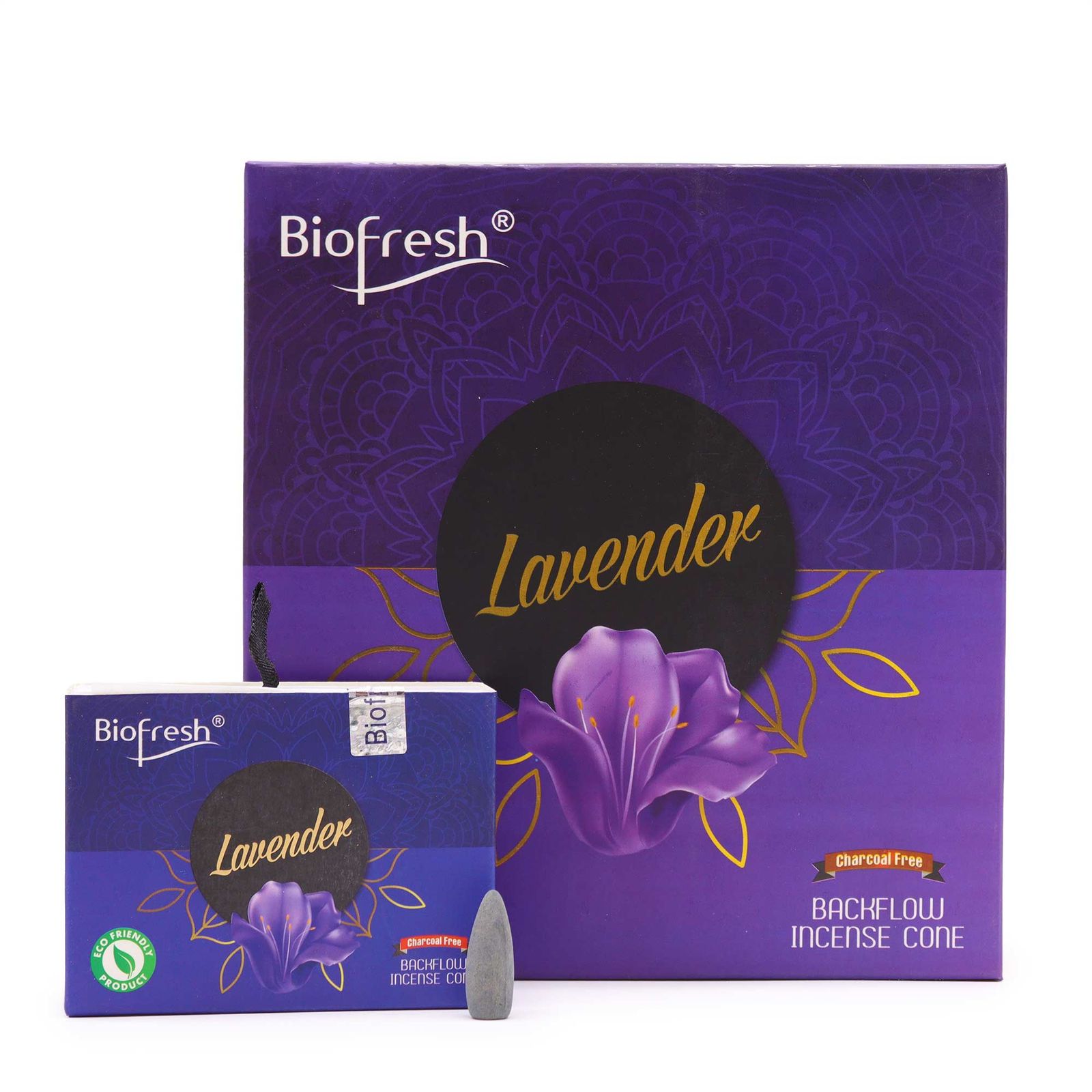 Conos de Incienso Biofresh Backflow (40 conos) - Lavanda - Imagen 2