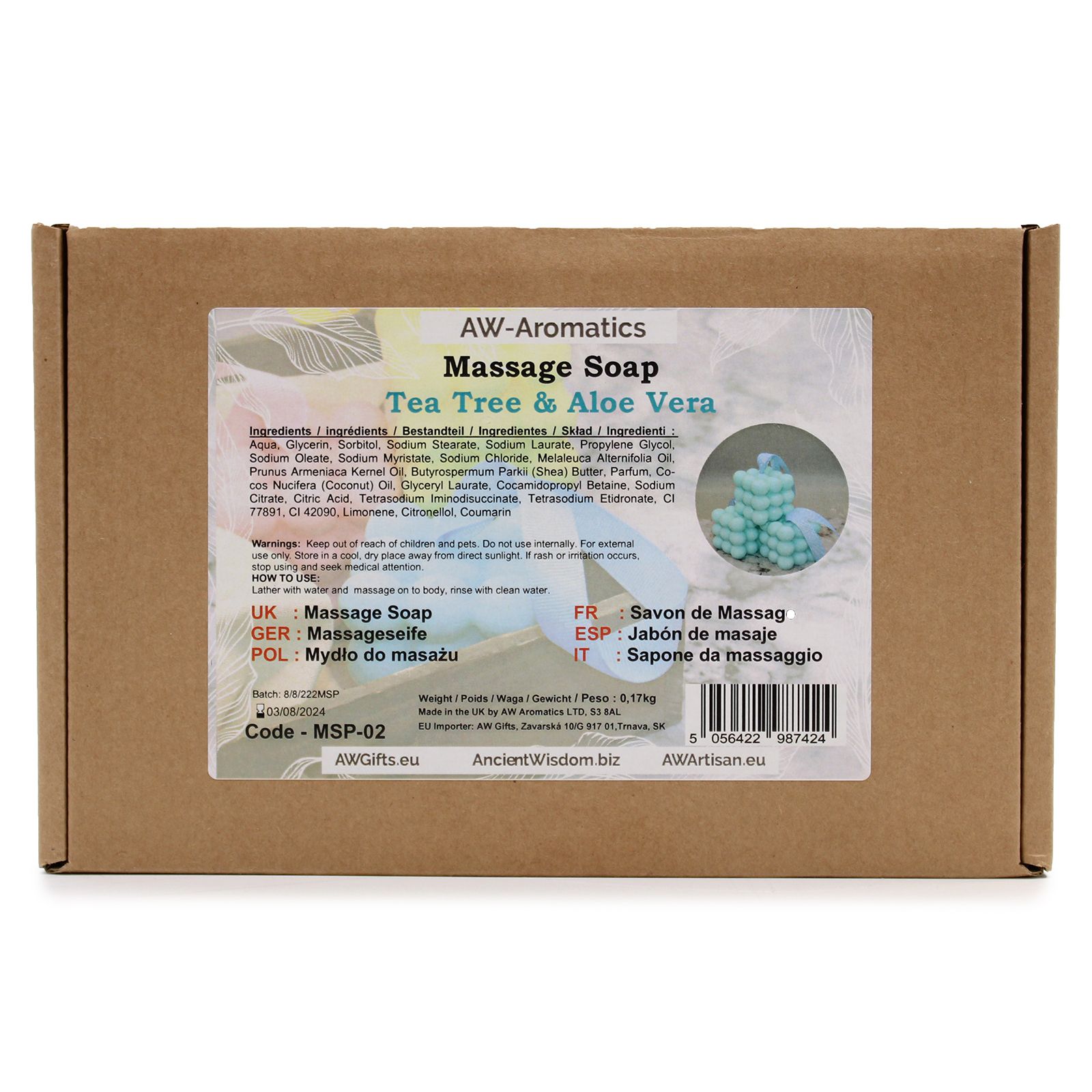 Jabones de Masaje - Tea Tree & Aloe Vera - Imagen 3