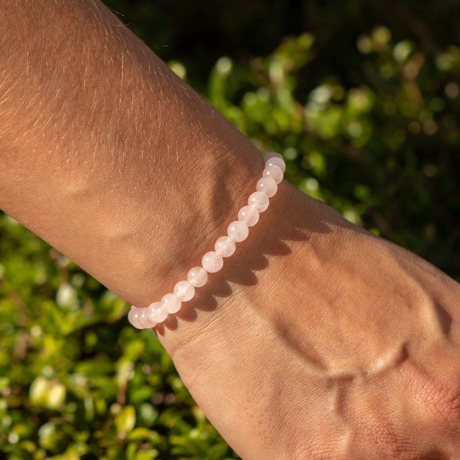 Pulsera de Poder Pequeña (17 cm x 6 mm) - Cuarzo Rosa - Imagen 2