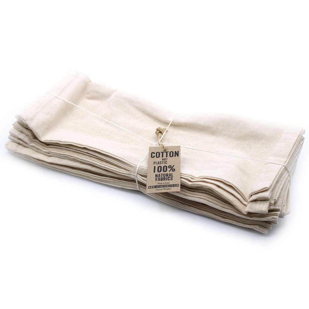 Natural 4 oz bolsa de algodón de trigo