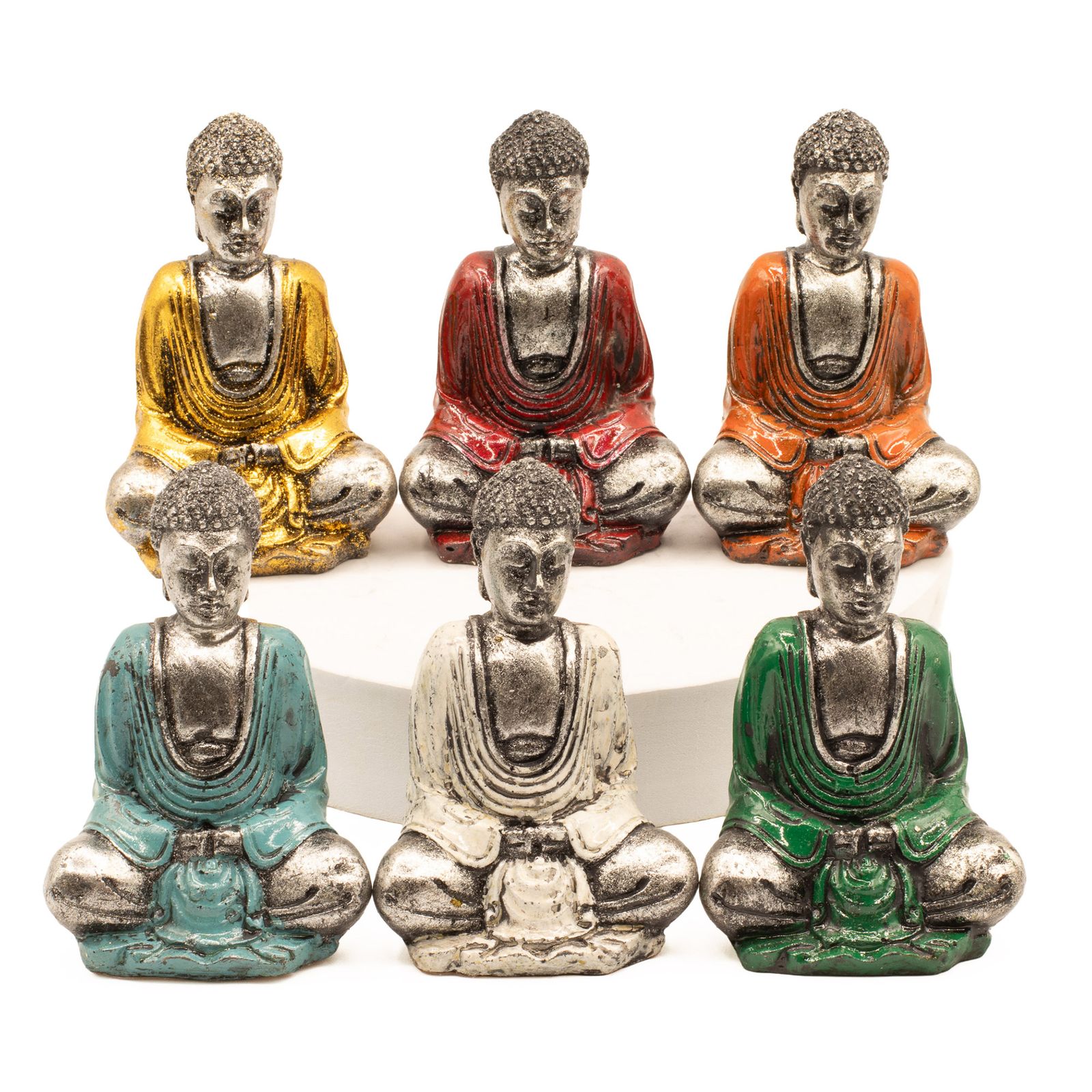 Mini Buda Plateado (colores surtidos)