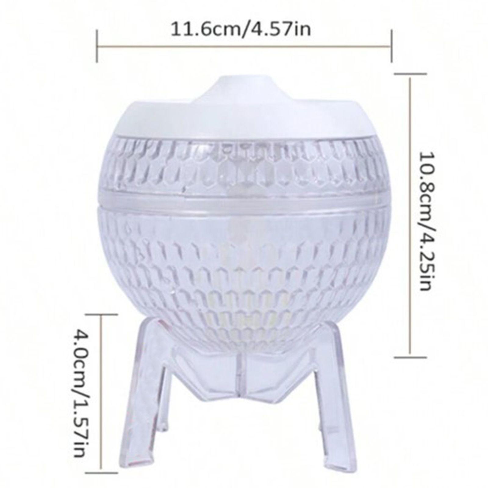 Difusor transparente Mondo Planet - USB - Cambio de color (luz abajo) - Imagen 3