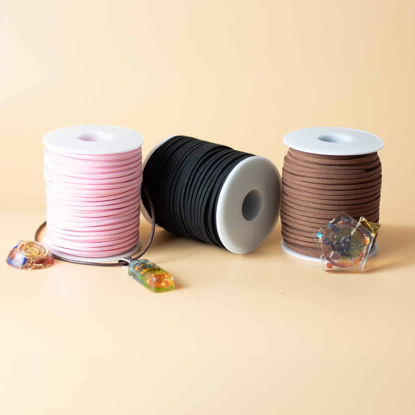 Rollo de cordon para accesorios- 2.5mm x 45m - Tan A120 - Imagen 3