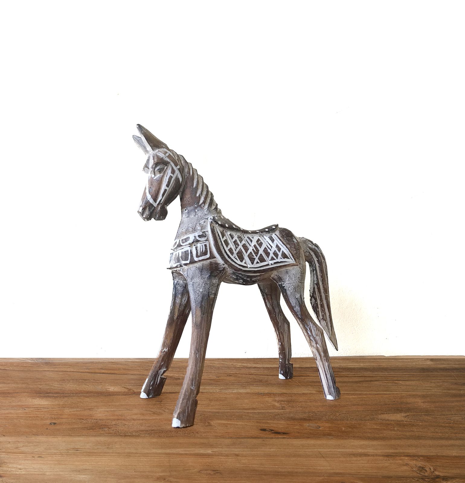 Caballo antiguo mediano 25 cm - Imagen 2