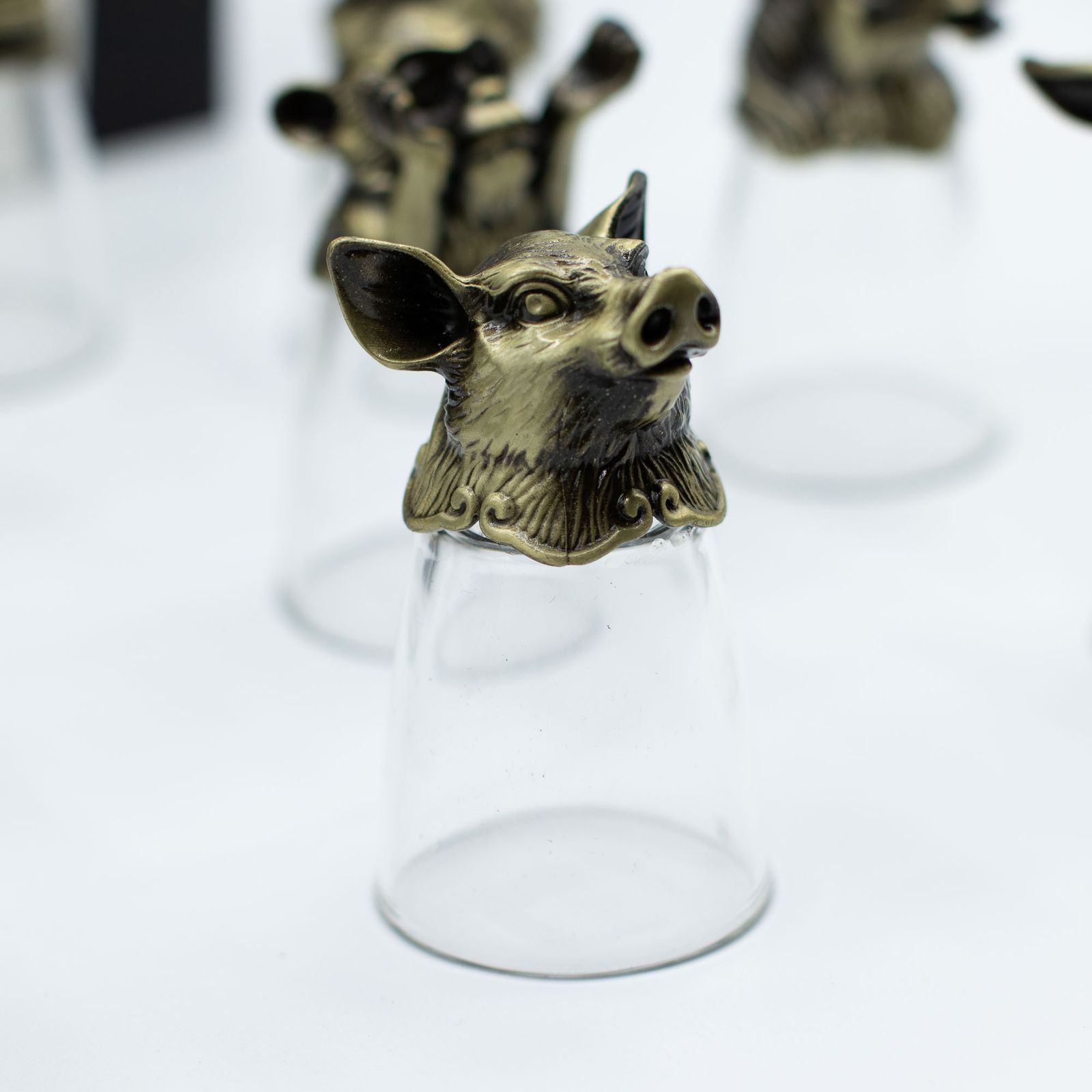 Vasos de chupito Bottom Up (25ml) - Bosque y Criaturas Místicas - Bronce Antiguo - Imagen 15