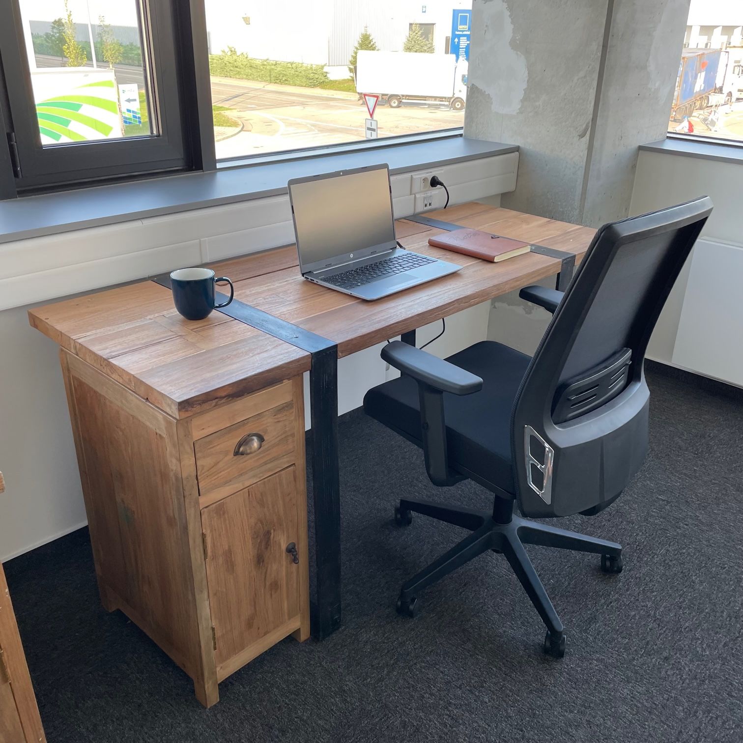 Mesa de Escritorio 160x60x75cm (Cajonera no incluida) - Imagen 2