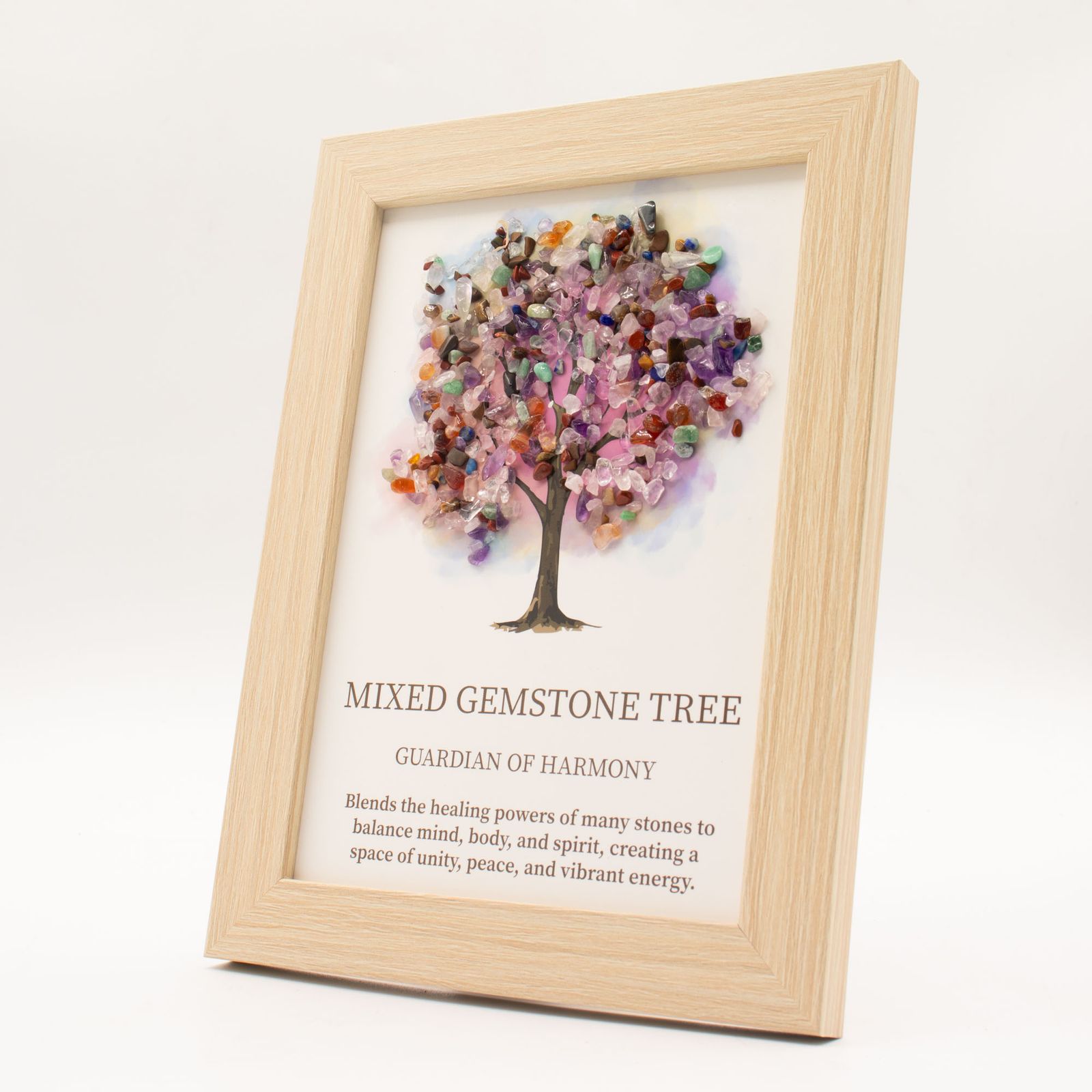 Imagen de piedra preciosa - Árbol de la Vida - Multicolor (20x14.7x1cm) - Imagen 2