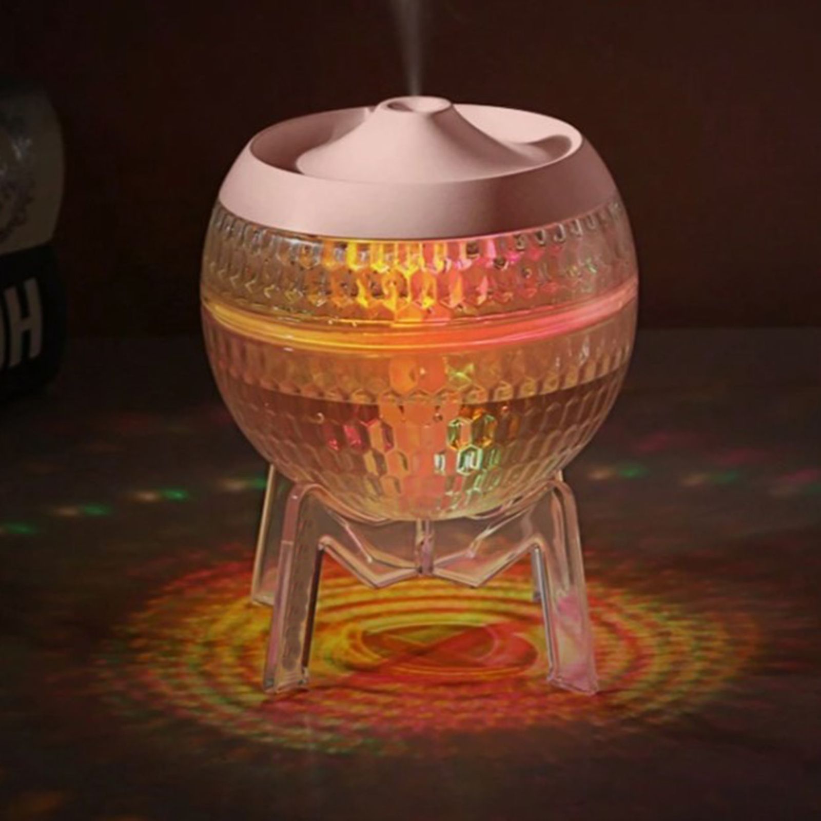 Difusor transparente Mondo Planet - USB - Cambio de color (luz abajo) - Imagen 2