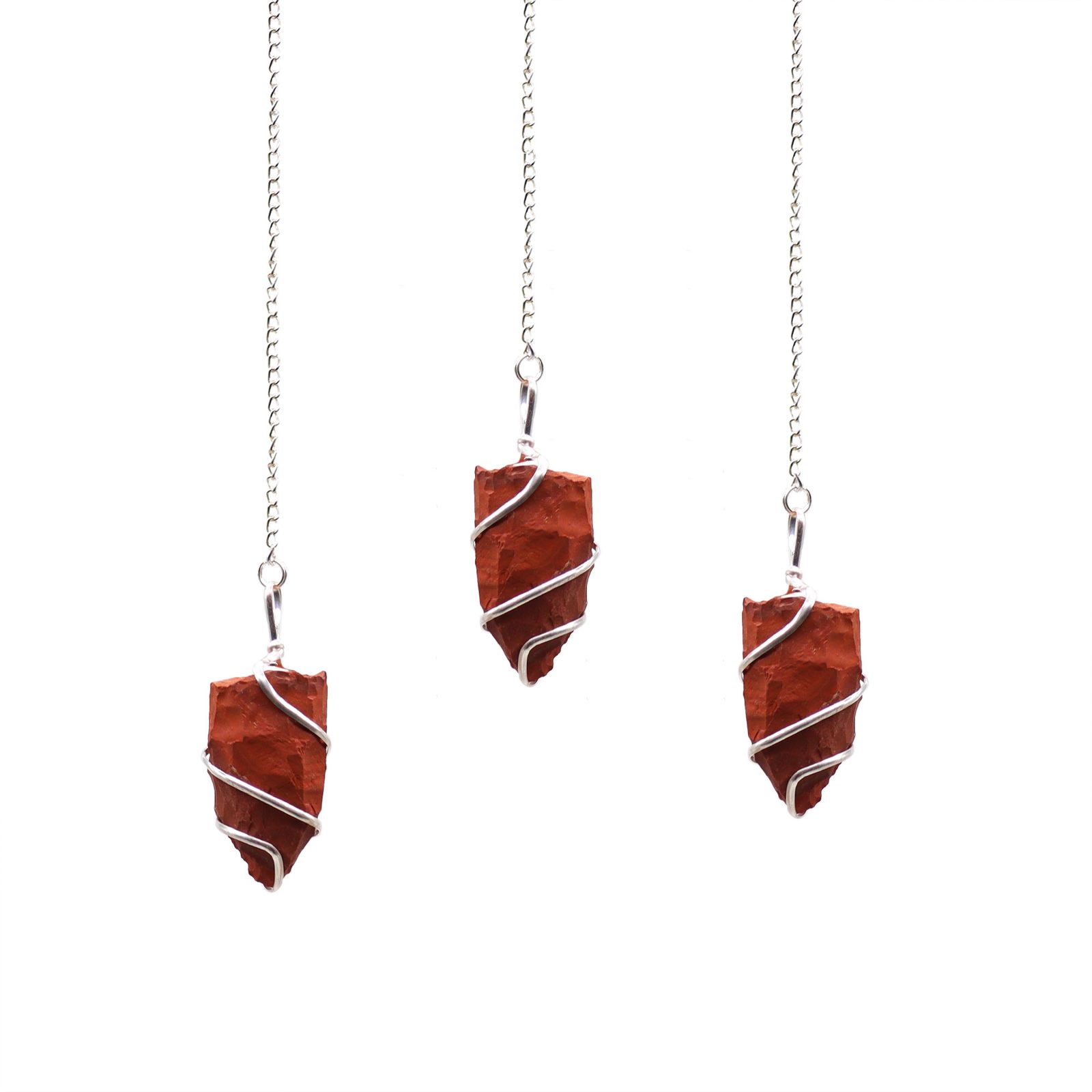 Raw Gemstone Pendulum - Red Jasper - Imagen 2