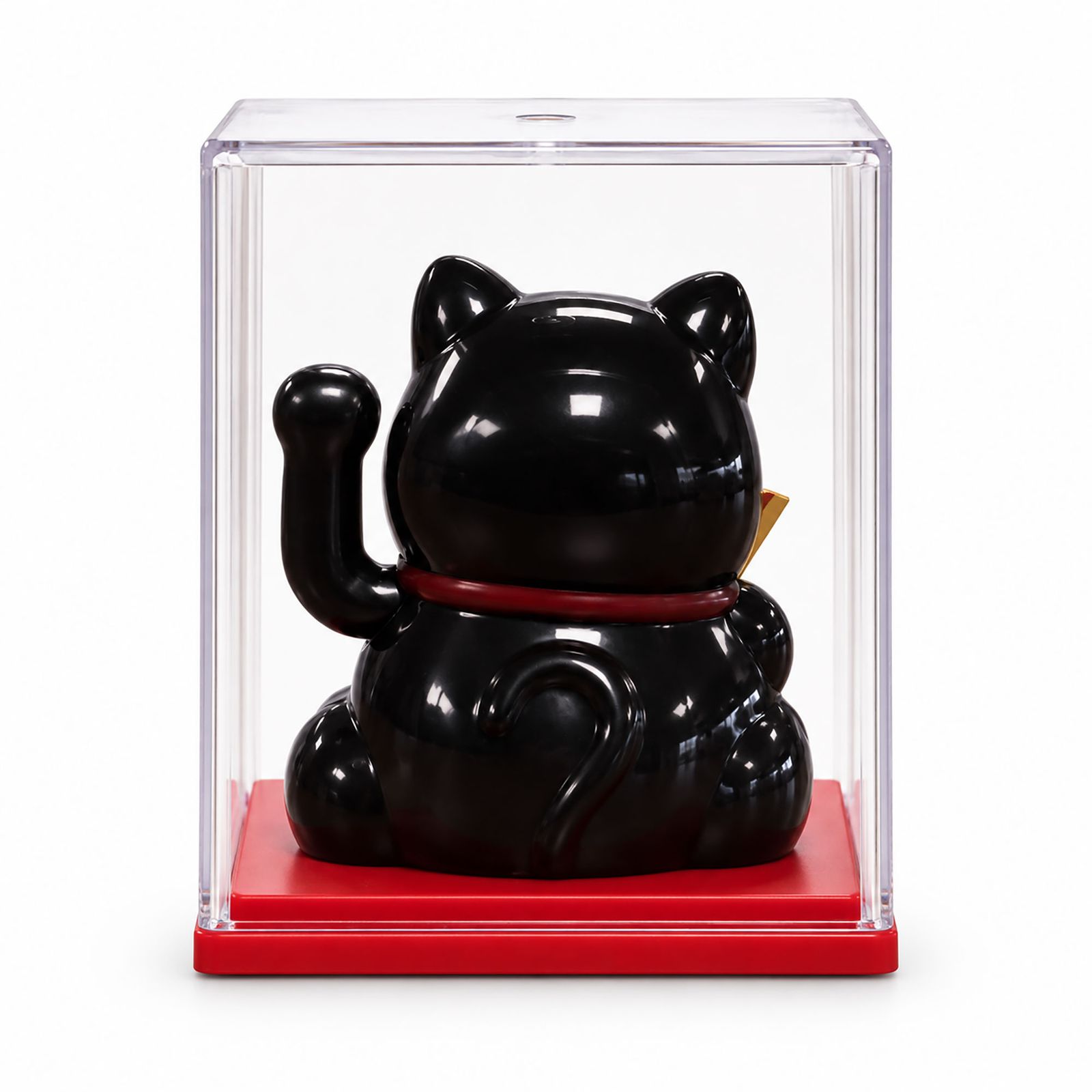 Mini Gato de la Suerte Solar en Caja - Negro - Imagen 5