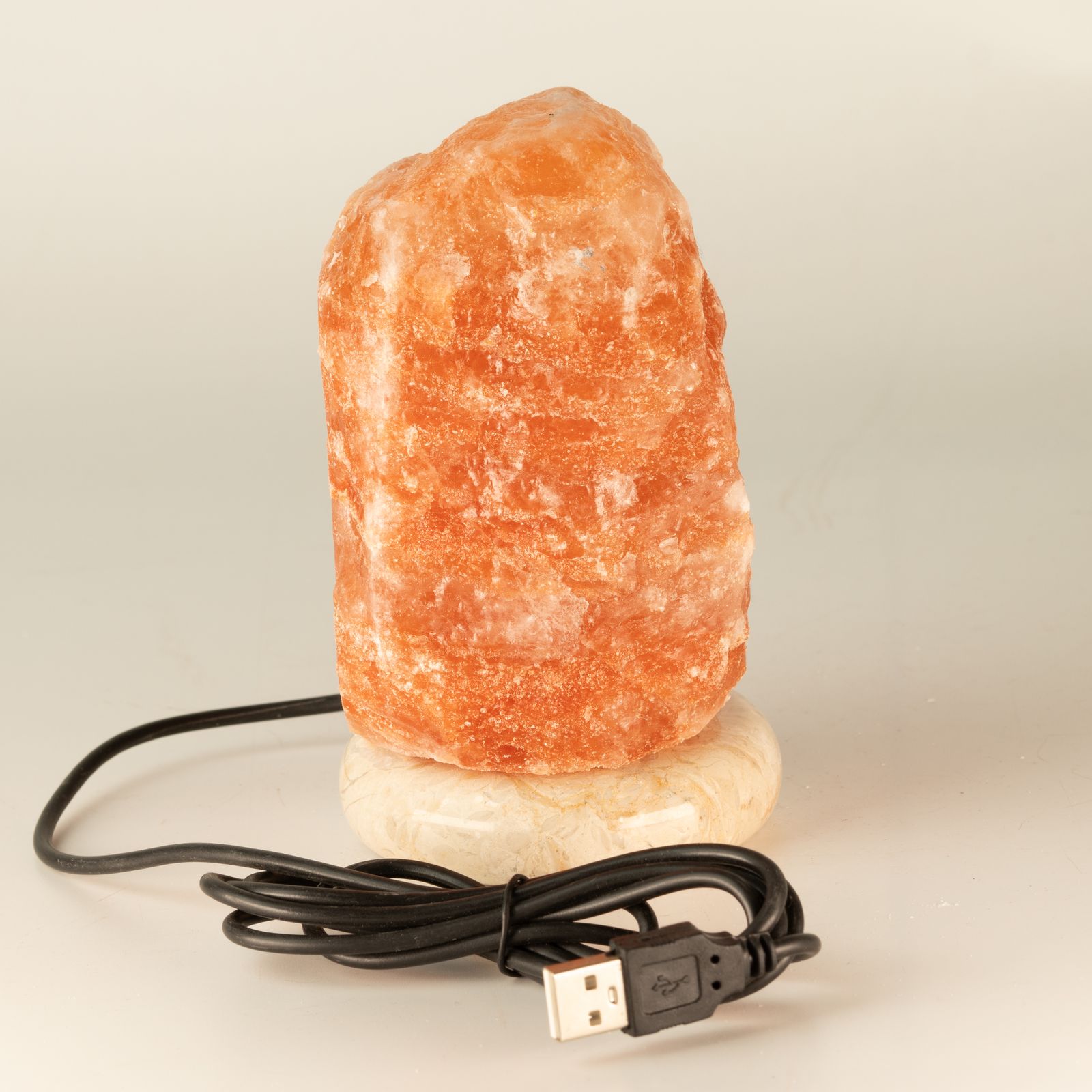 Lámpara de sal natural USB de calidad - 11,5 cm - Imagen 5