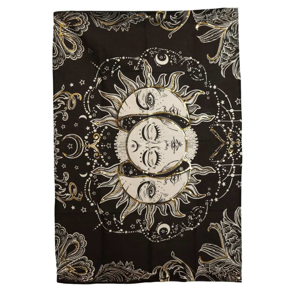 Arte de pared de algodón (70x110cm) - Diosa del Sol
