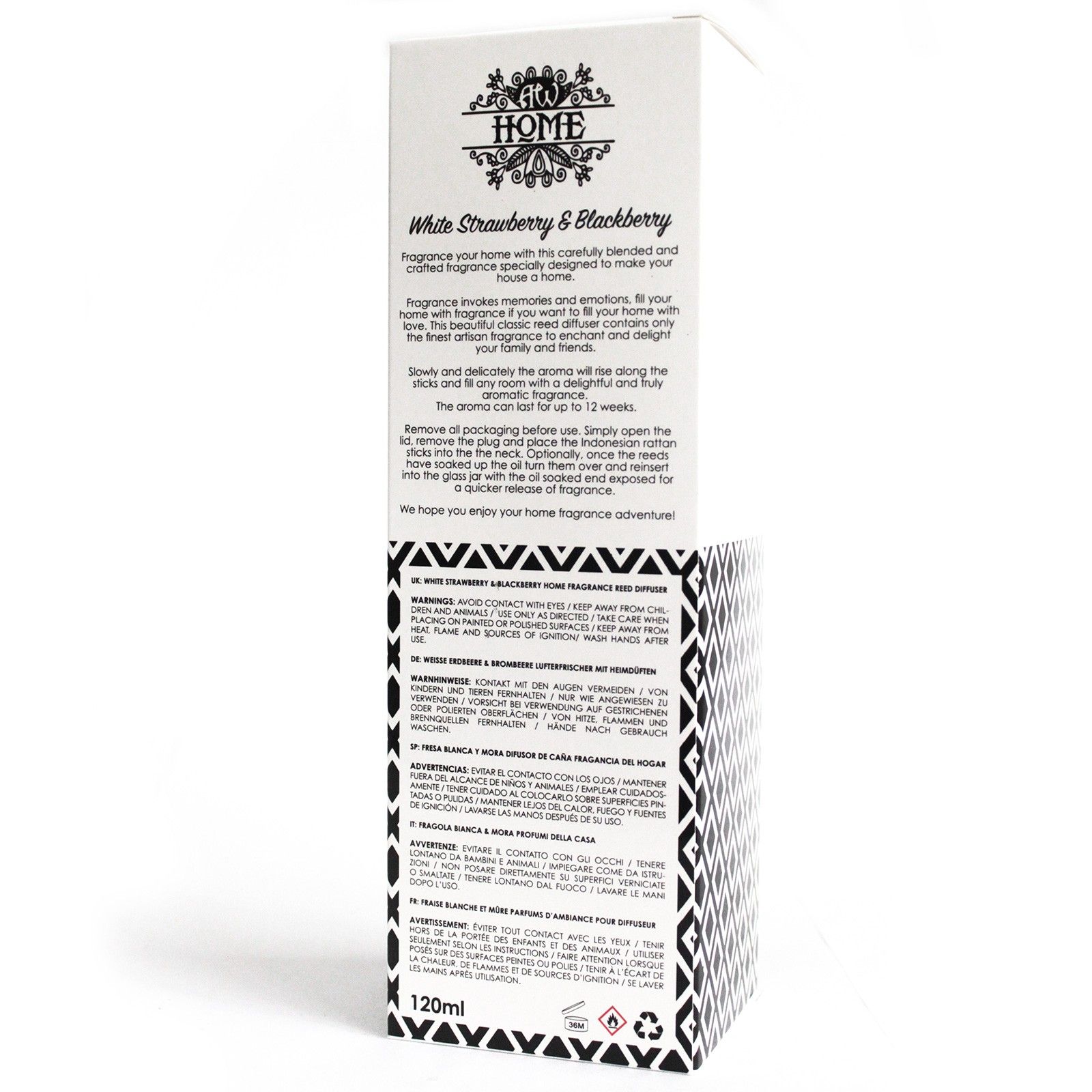 Difusor aromático 120ml - fresa blanca y frambuesa - Imagen 2