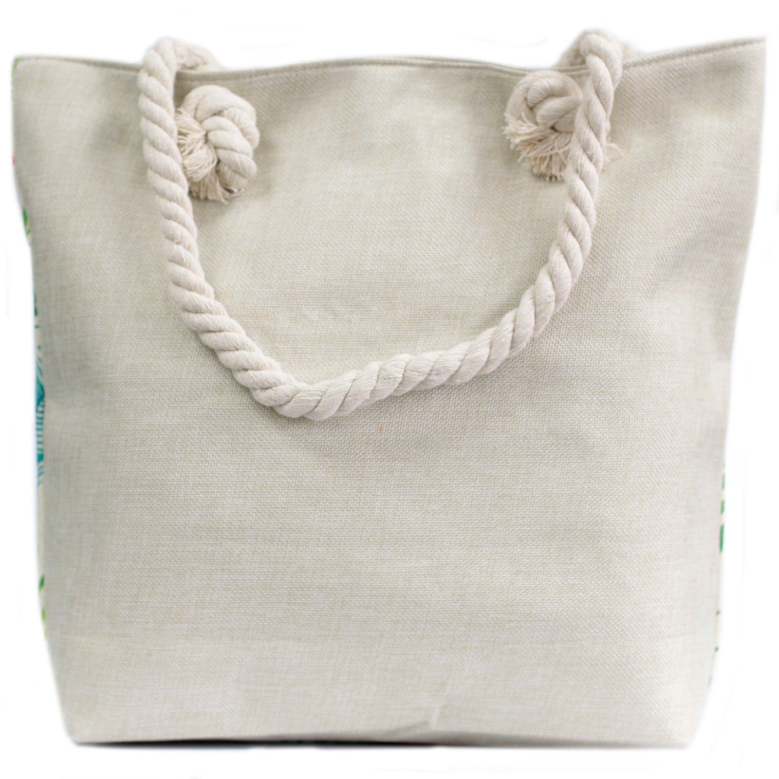 Bolso shopper con asa de cuerda - tropical piñas - Imagen 6