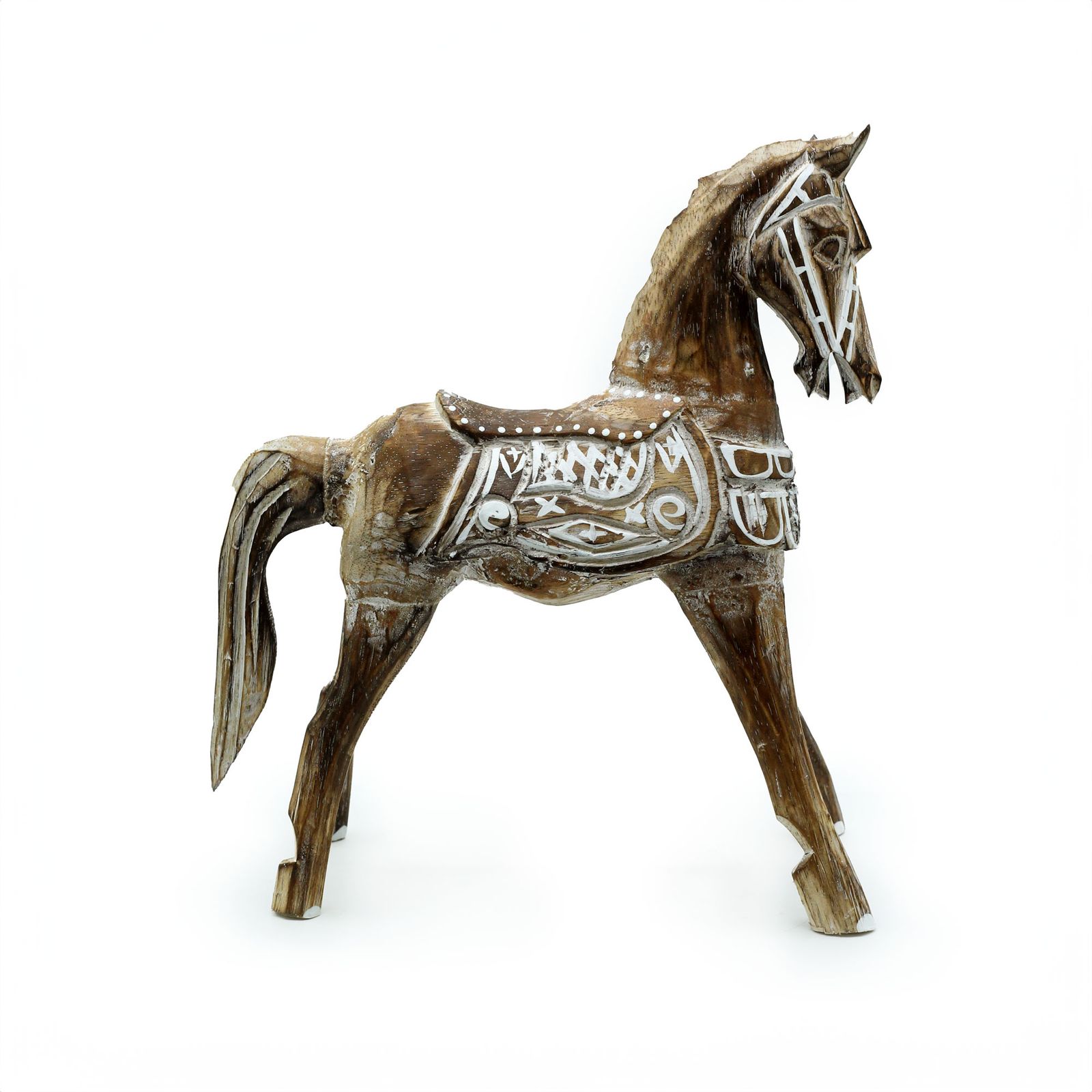 Caballo antiguo mediano 25 cm - Imagen 3