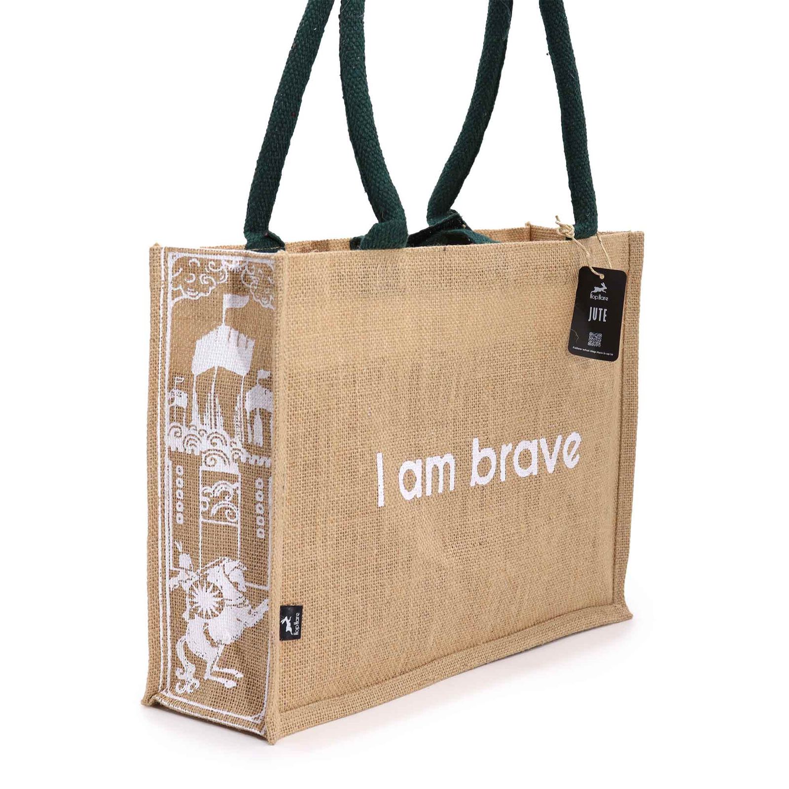 Bolsa Grande de Yute Hop Hare - Soy Valiente - Imagen 5