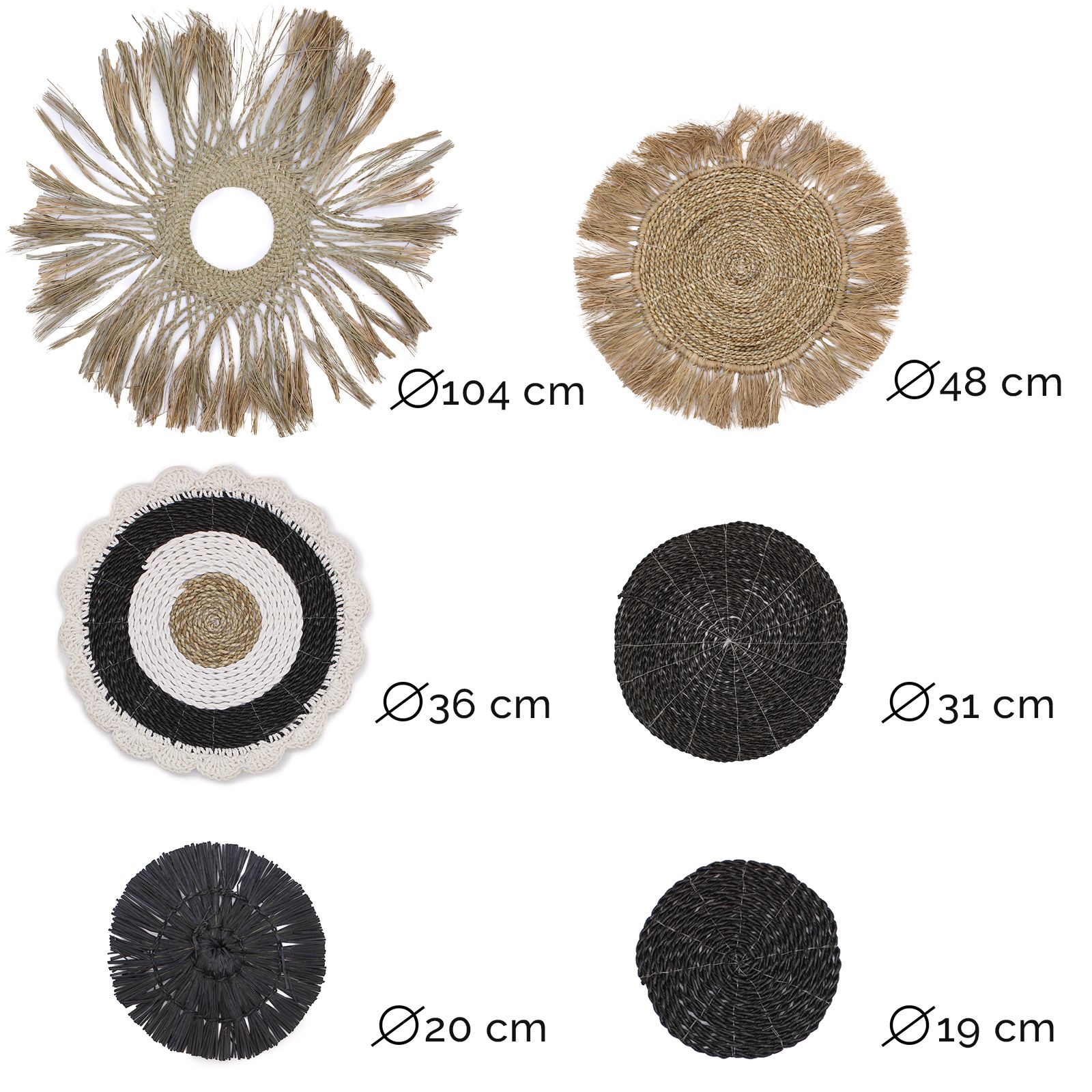 Conjunto de seis cuadros naturales - Colección Abu-Abu - Imagen 2