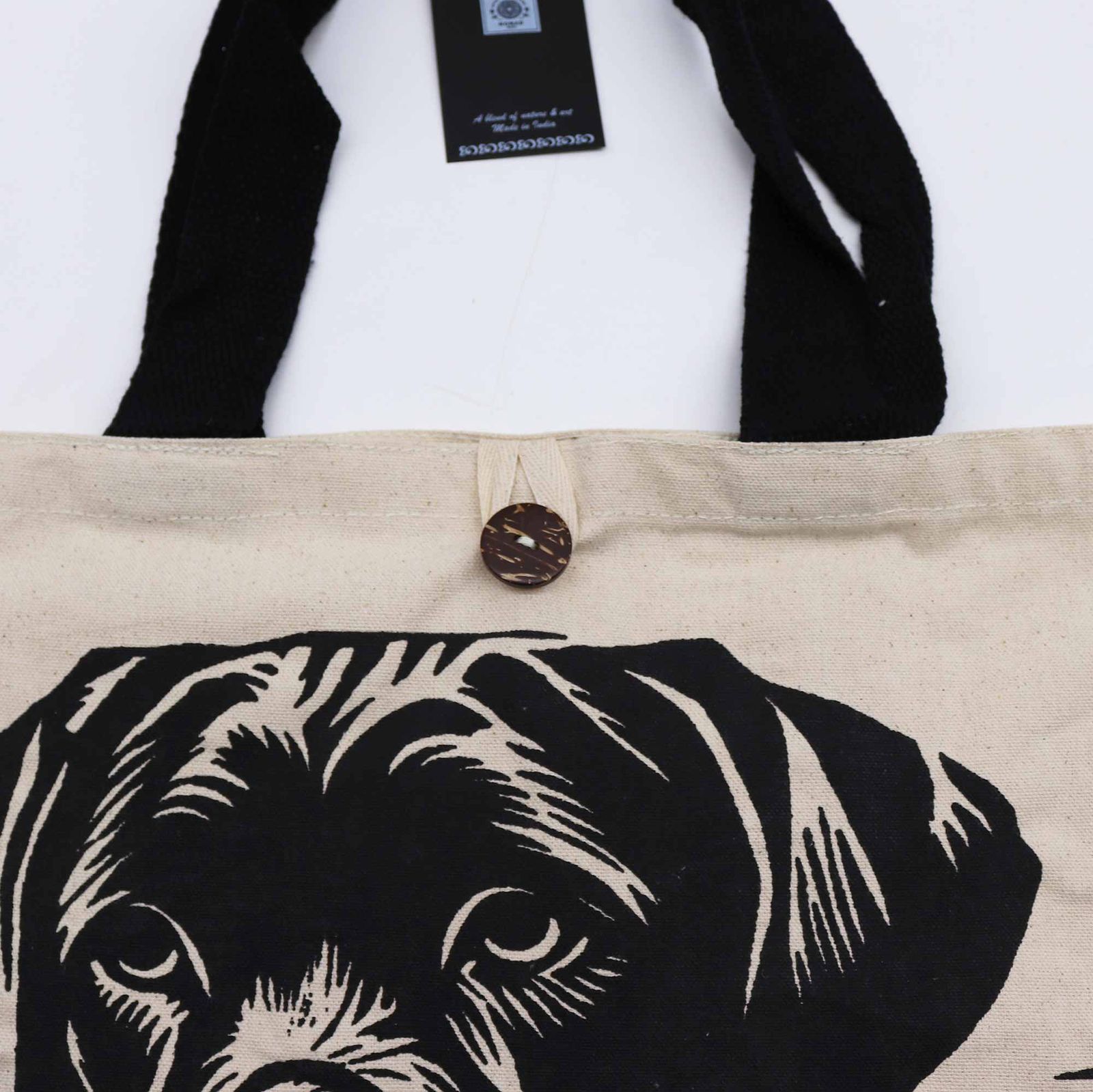 Bolso Básico Icónico - Es la vida de un perro - Blanco 10 oz (36 x 43 x 10 cm) - Imagen 3