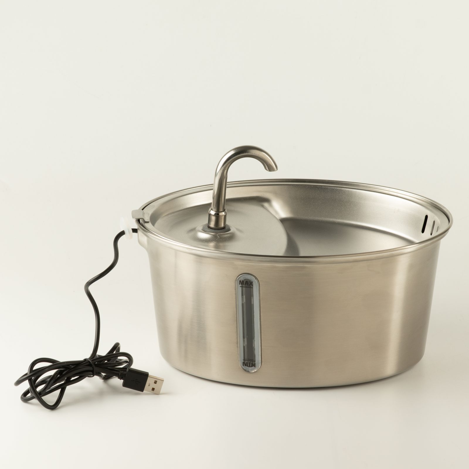 Tazones para comida PAW - Fuente de agua eléctrica de 2.5 litros - USB - acero inoxidable (304) - Imagen 11