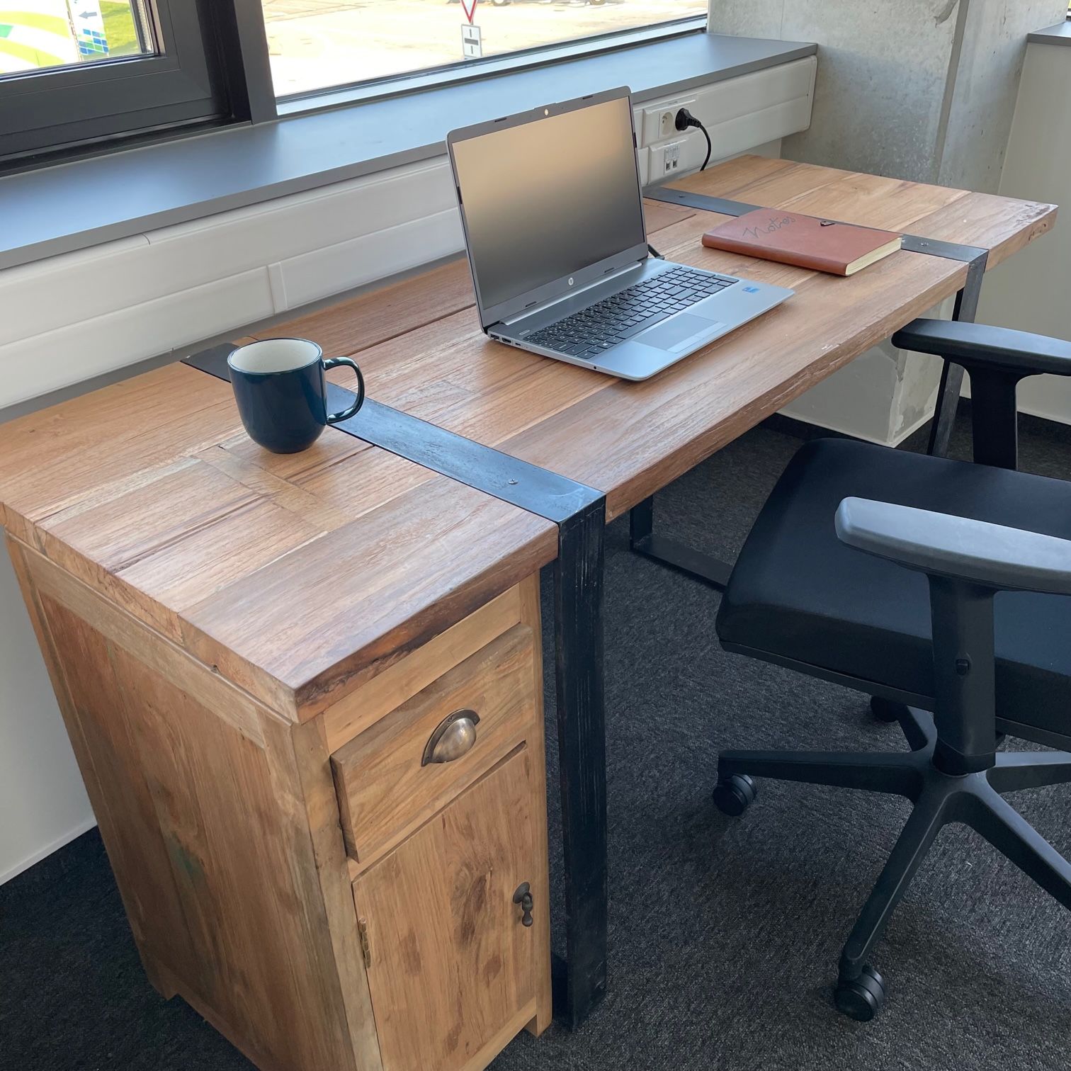 Mesa de Escritorio 160x60x75cm (Cajonera no incluida) - Imagen 4