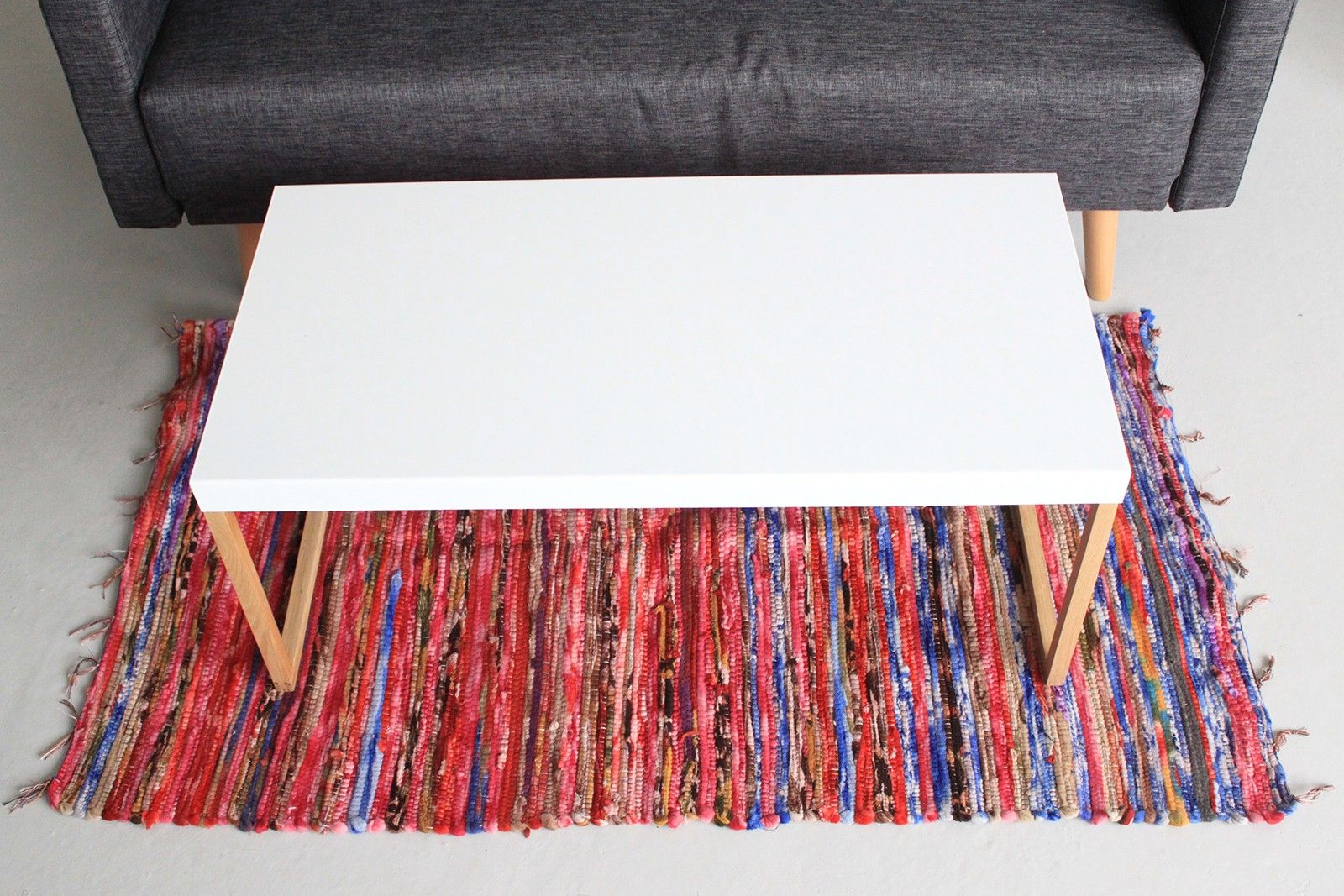 Alfombra de trapo medio - 128x75cm - Imagen 8