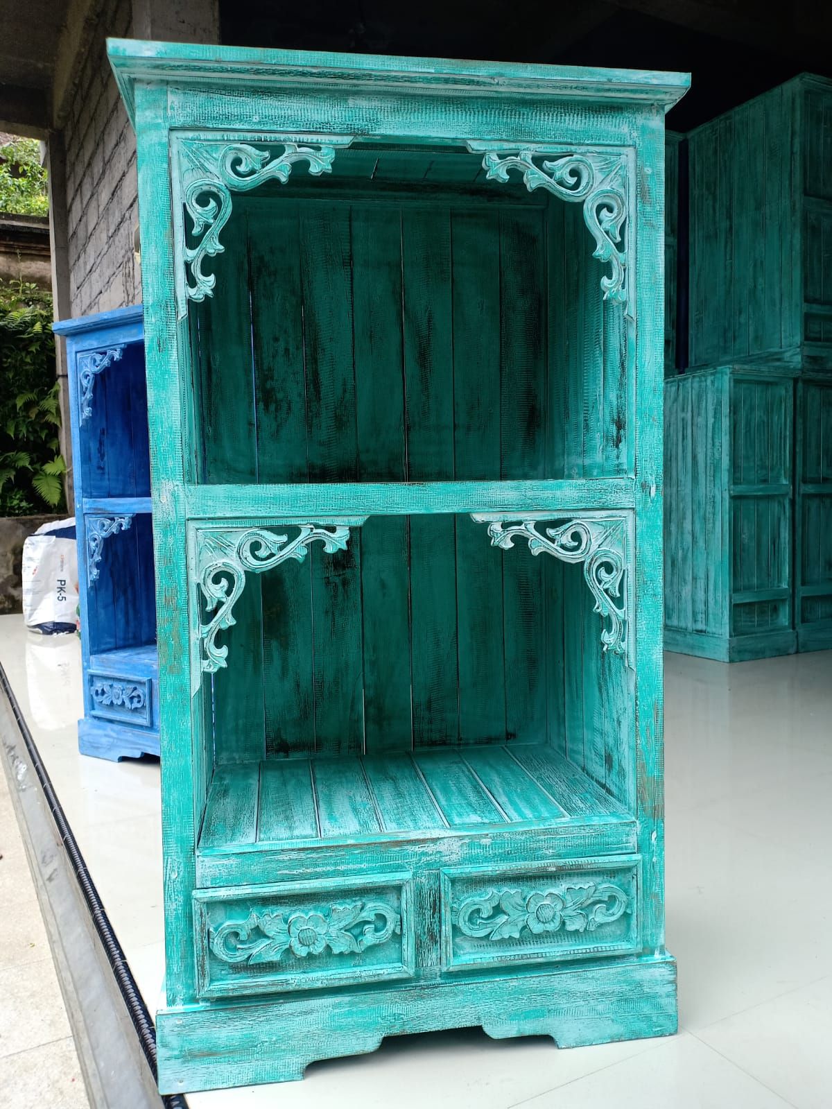 Mueble de baño Albasia - Turquoise wash - Imagen 4