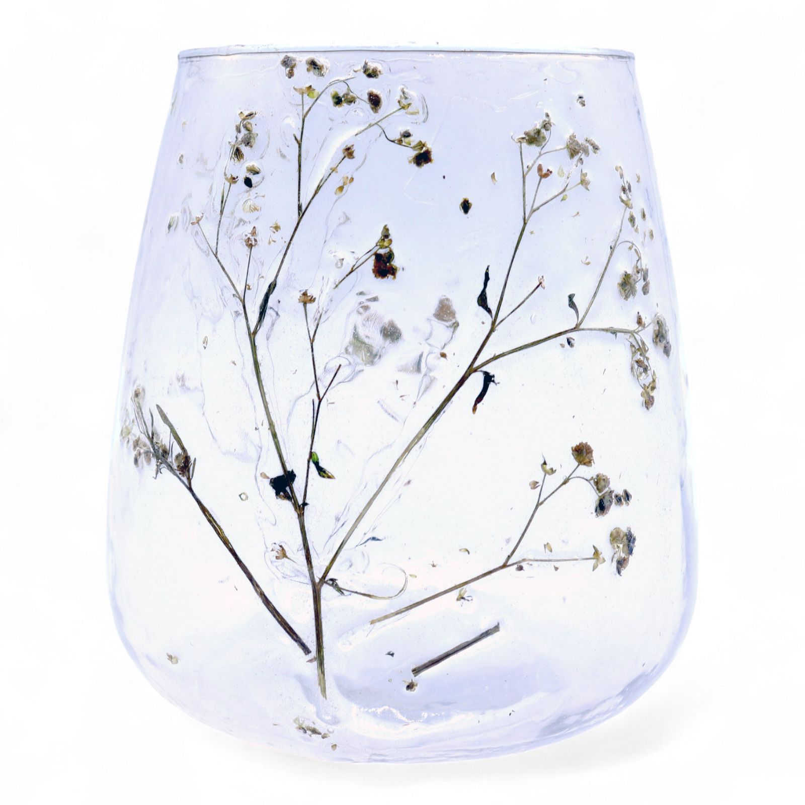 Portavelas de Vidrio floral natural - Jarrón - Margarita - (12x11cm) - Imagen 4