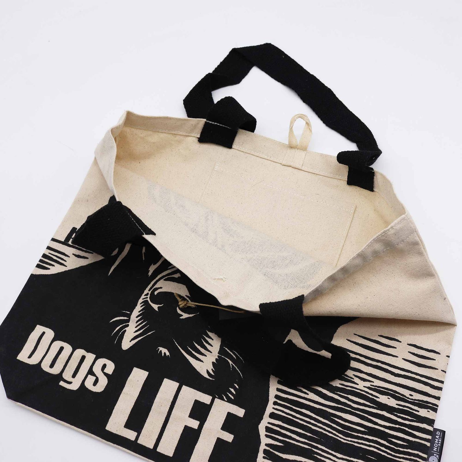 Bolso Básico Icónico - Es la vida de un perro - Blanco 10 oz (36 x 43 x 10 cm) - Imagen 4