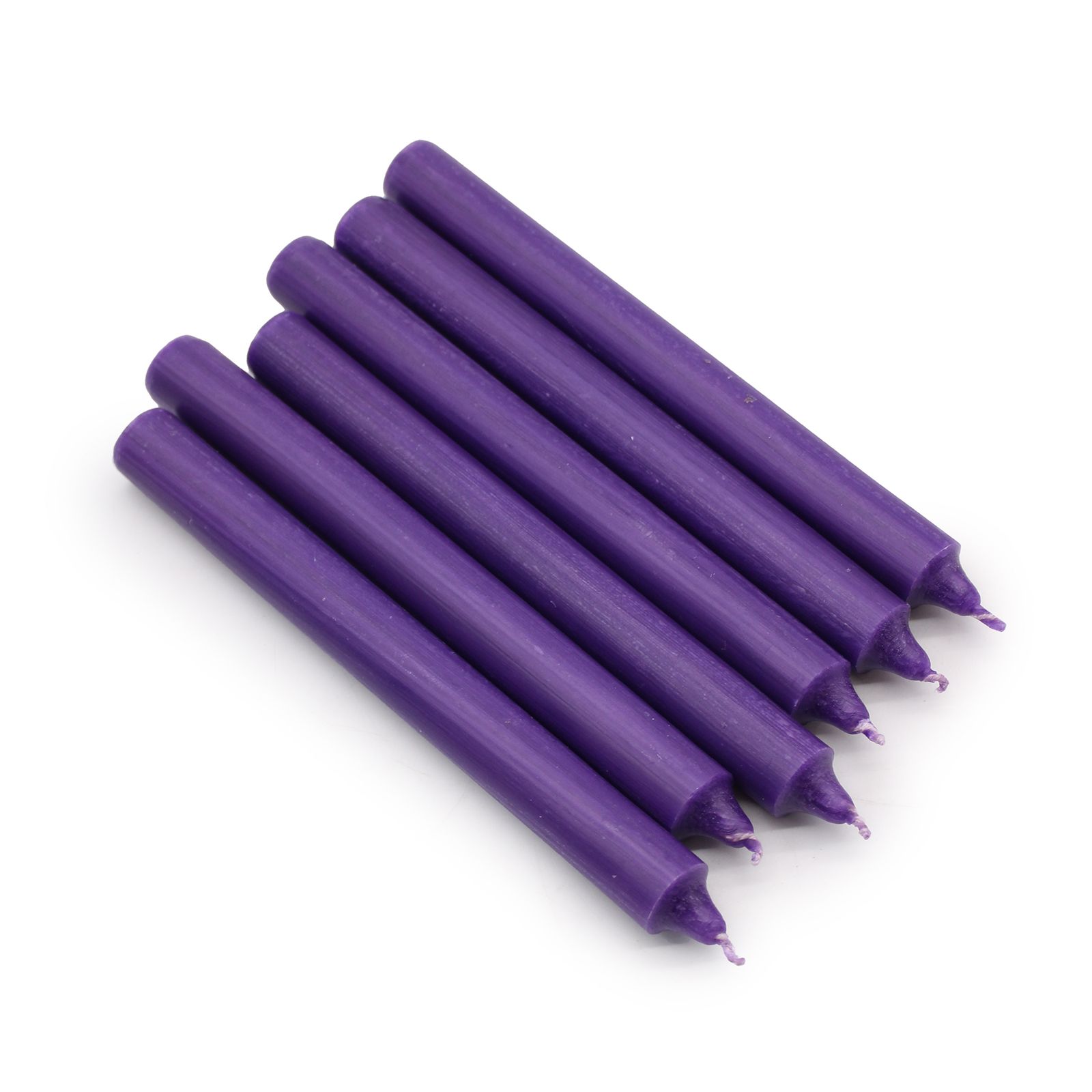 Velas a Granel de Color Sólido - Morado Rústico - Paquete de 10 - Imagen 2