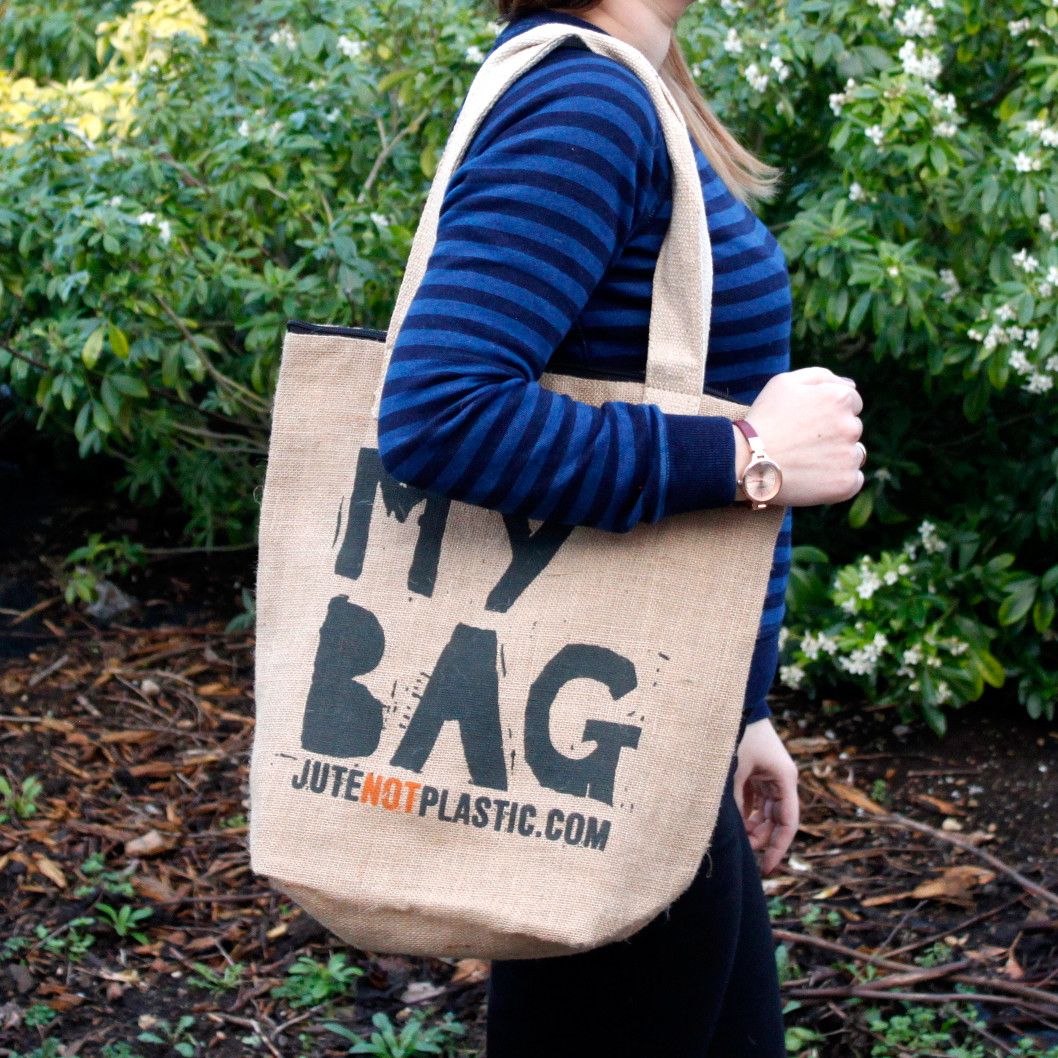 Bolso de yute ecológico - Mi bolsa - (4 diseños surtidos) - Imagen 2