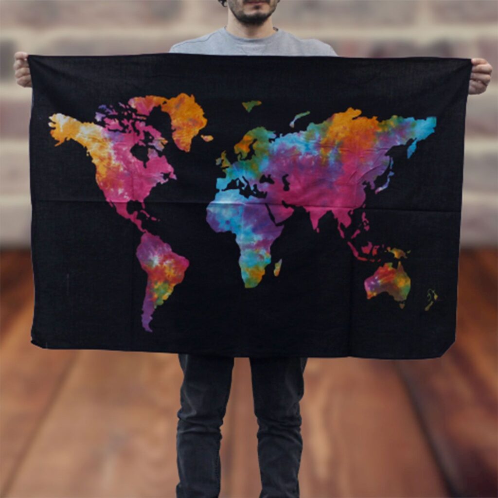 Arte mural de algodón - Mundo
