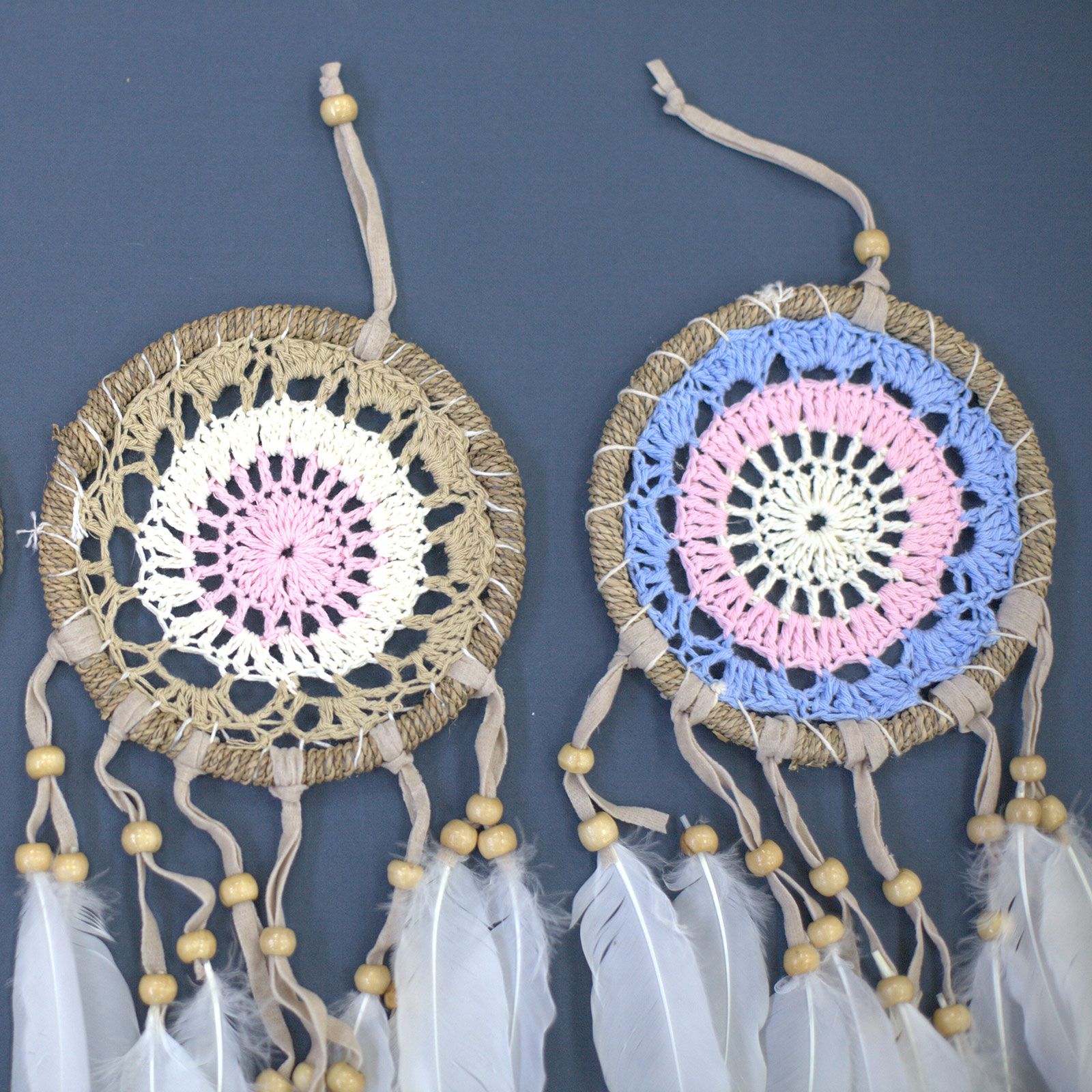 Atrapasueños-Macramé Rosa 12cm (Colores Surtidos) - Imagen 3
