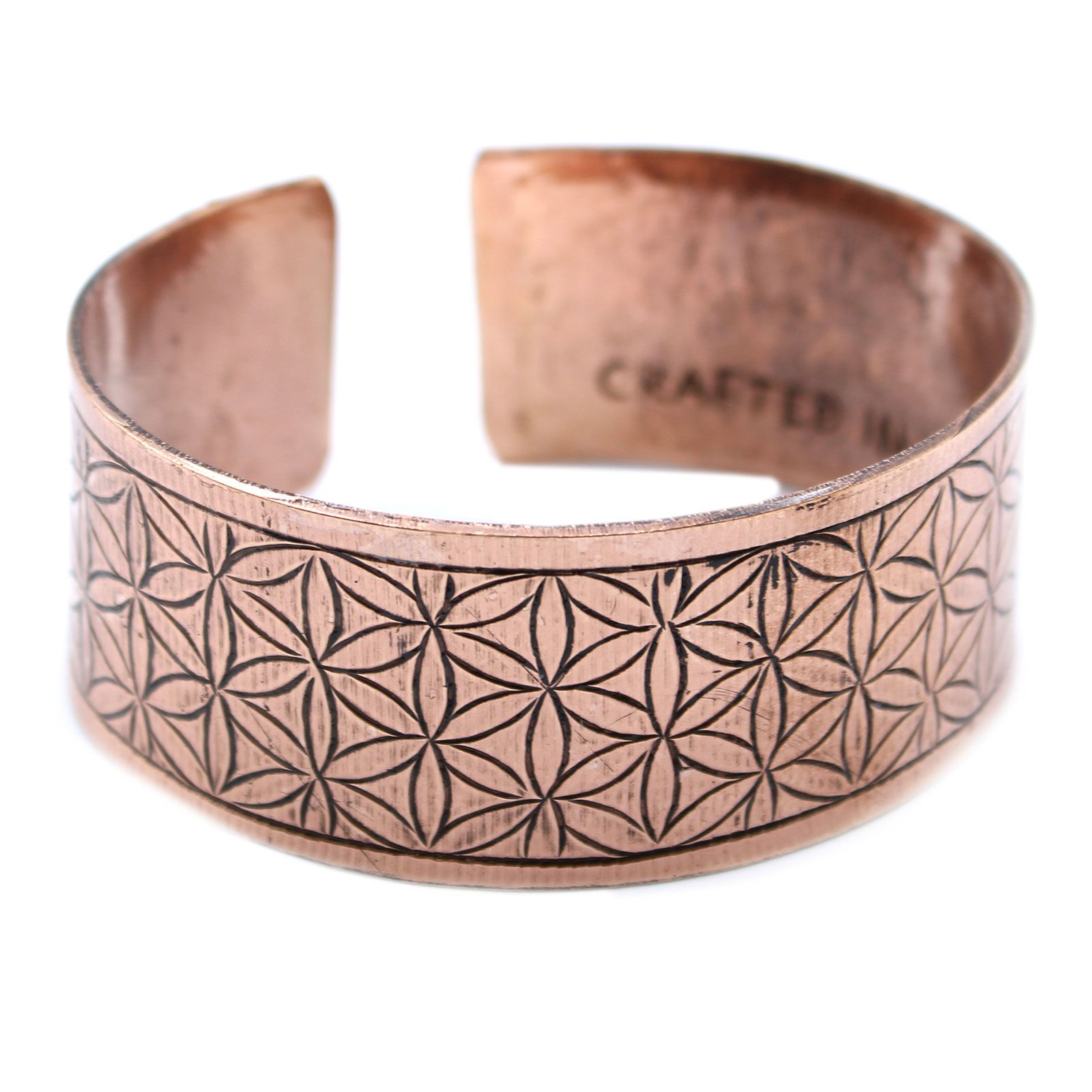 Pulsera Tibetana de Cobre - Flor de la Vida - Imagen 3