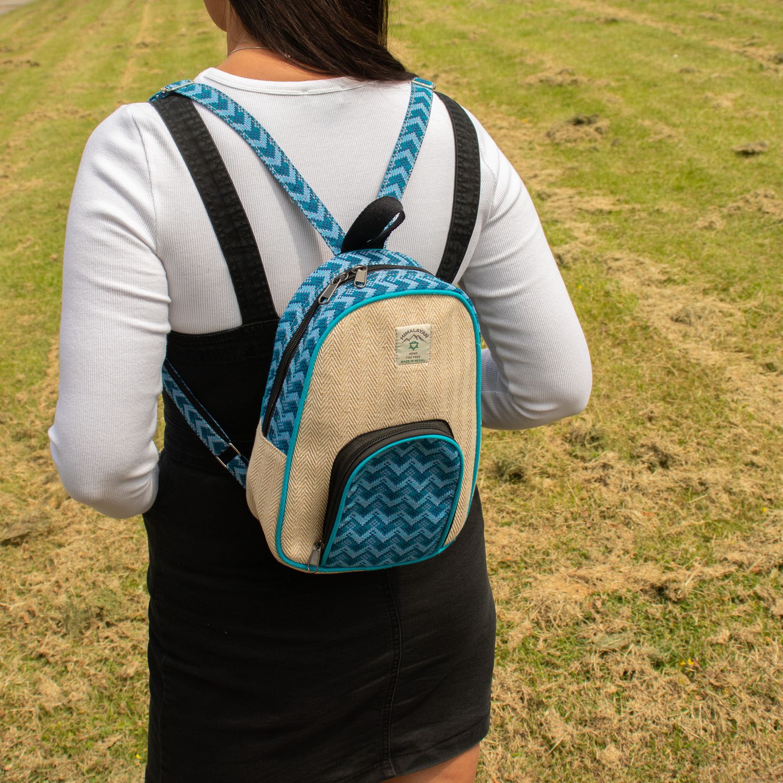Mochila mediana de Katmandú – Diseño de Dhaka (30x21x9cm) - Imagen 10