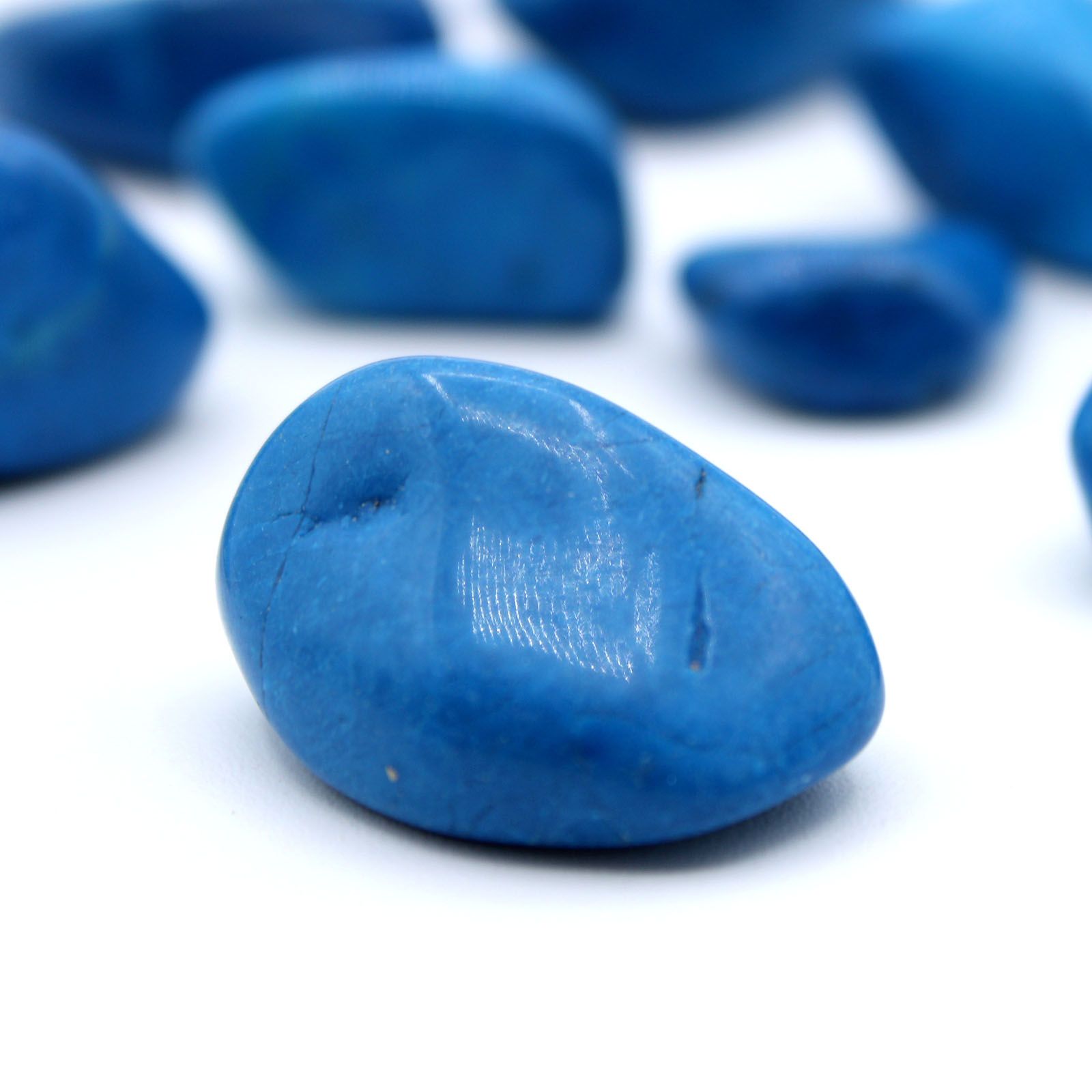 L Tumble Stones - Howlite Azul - Imagen 2