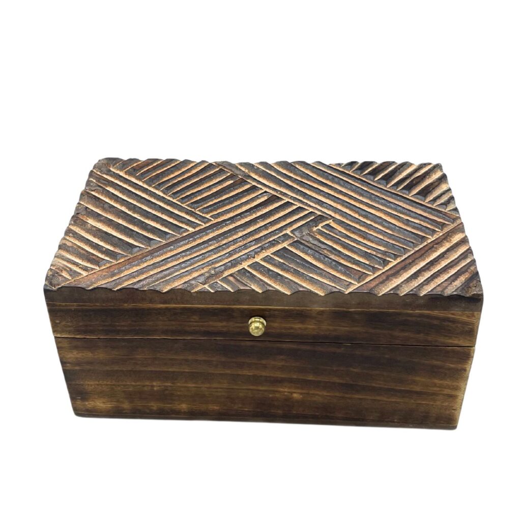 Vintage Deco - Caja Multiusos - 22x12x10cm - Líneas Antiguas