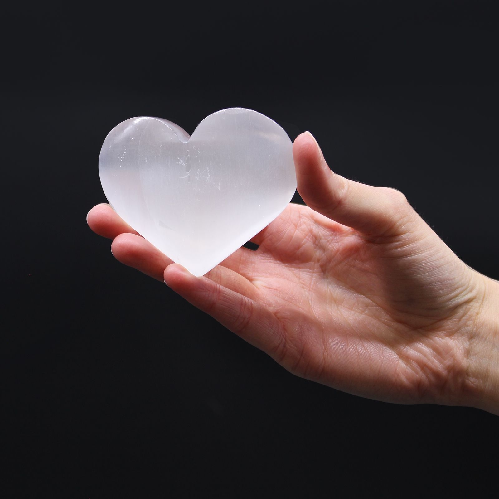 Corazón Selenita - 5-6 cm - Imagen 2