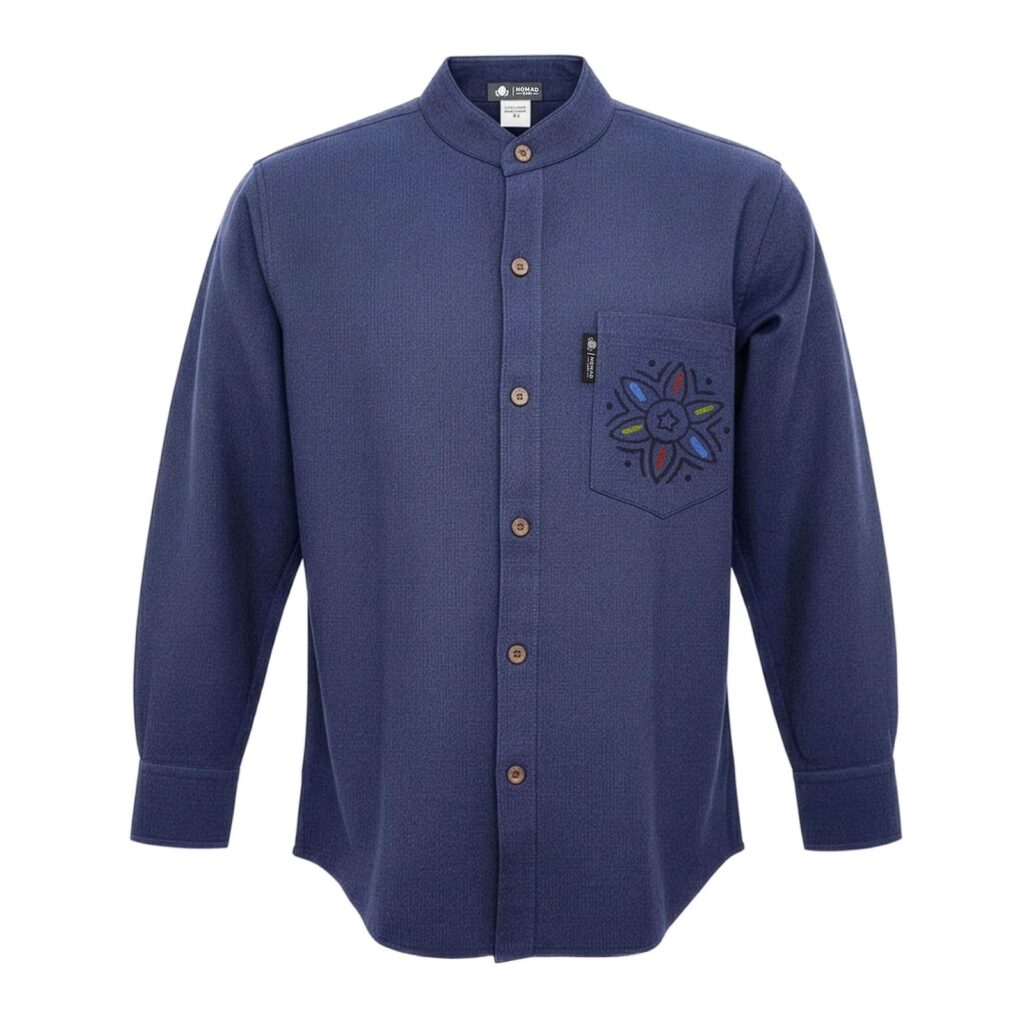 Nomad Sari Kathmandu camisa - índigo - grande