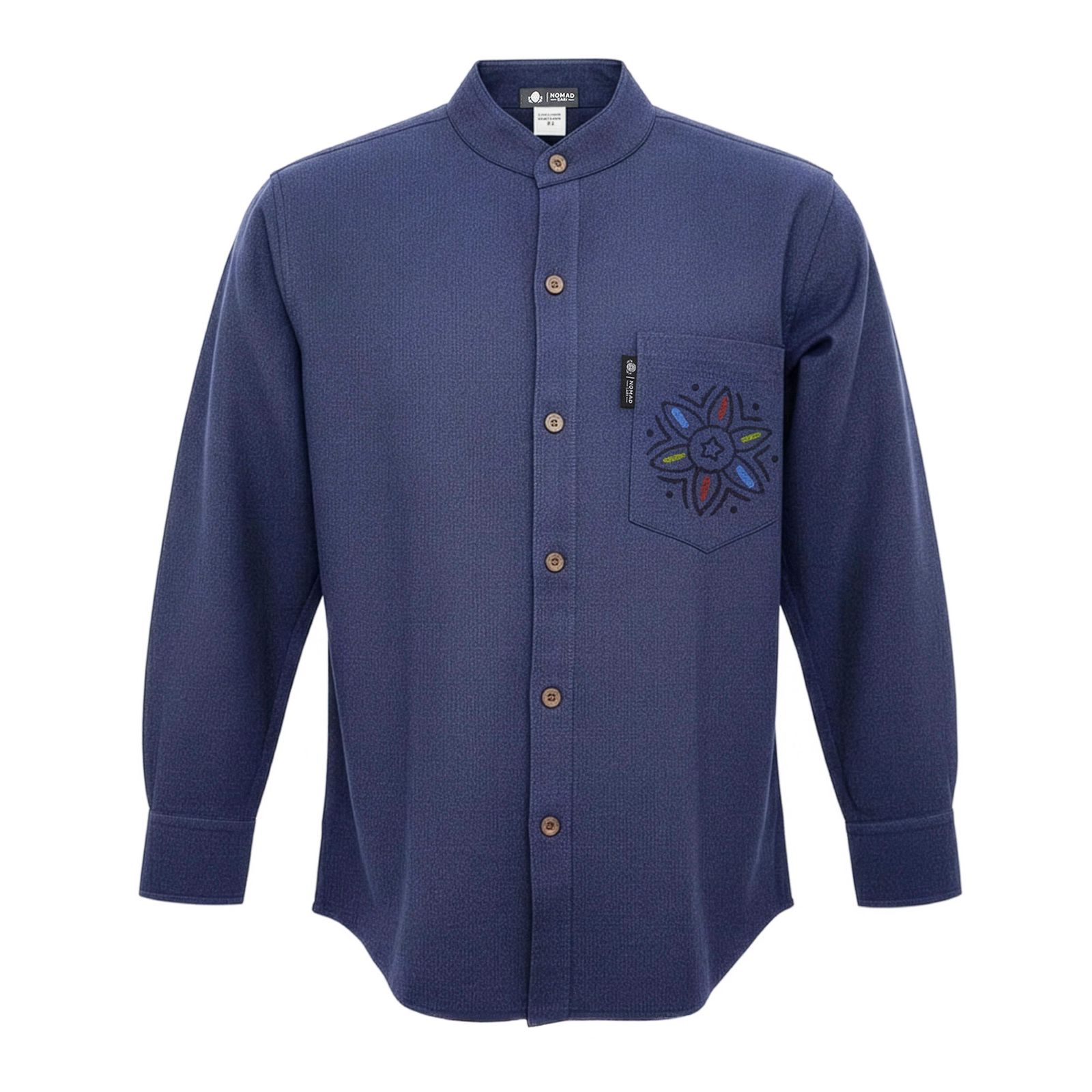 Nomad Sari Kathmandu camisa - índigo - grande