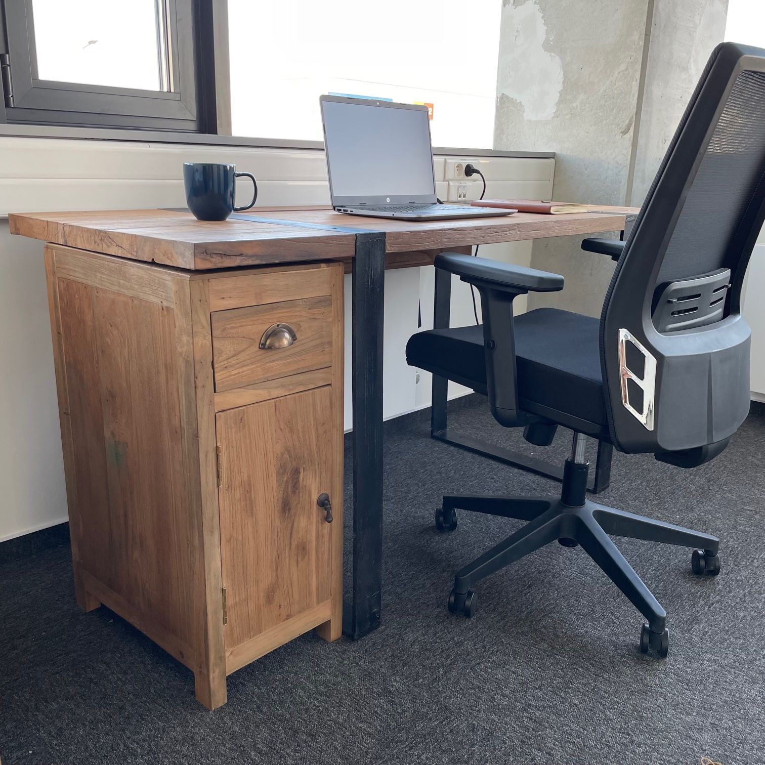 Mesa de Escritorio 160x60x75cm (Cajonera no incluida) - Imagen 6