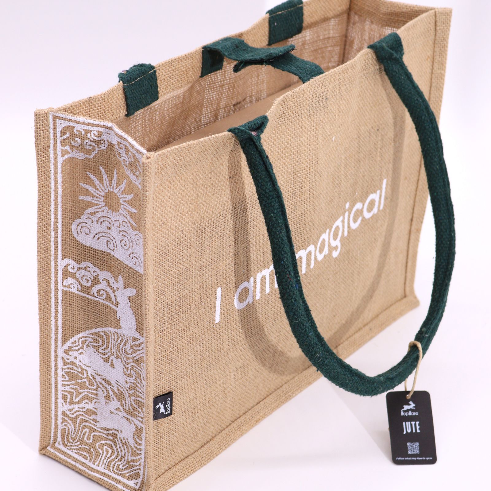 Bolsa Grande de Yute Hop Hare - Soy Mágica - Imagen 5