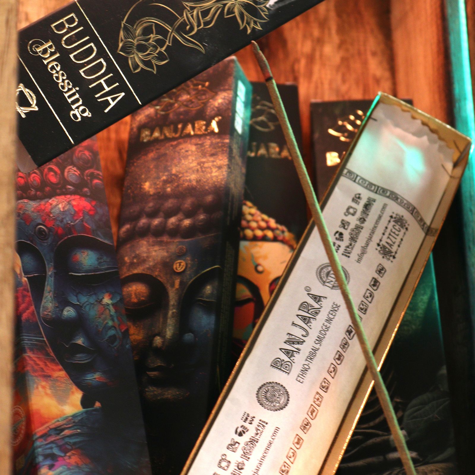 Incienso Banjara Buddha – Set de regalo en caja (6 surtidos) - Imagen 8